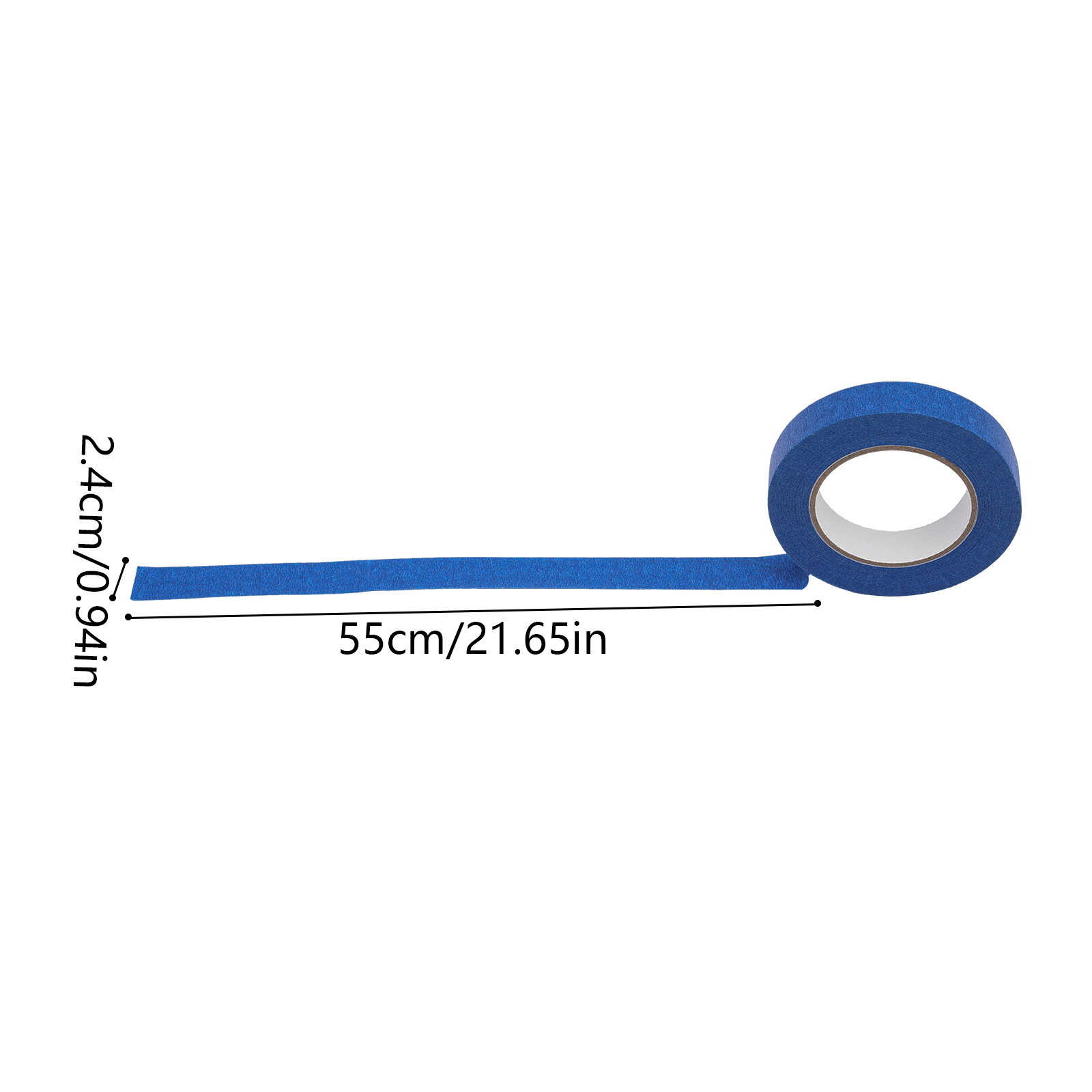 36 Rollen Malerklebeband, 24 mm x 55 m, blaues Abdeckband, Malerklebeband, UV-beständig, feuchtigkeitsbeständig 36 Rollen Malerklebeband, 24 mm x 55 m, blaues Abdeckband, Malerklebeband, UV-beständig, feuchtigkeitsbeständig