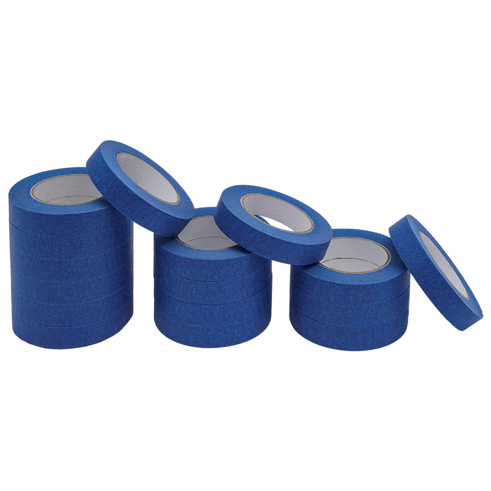 36 Rollen Malerklebeband, 24 mm x 55 m, blaues Abdeckband, Malerklebeband, UV-beständig, feuchtigkeitsbeständig 36 Rollen Malerklebeband, 24 mm x 55 m, blaues Abdeckband, Malerklebeband, UV-beständig, feuchtigkeitsbeständig