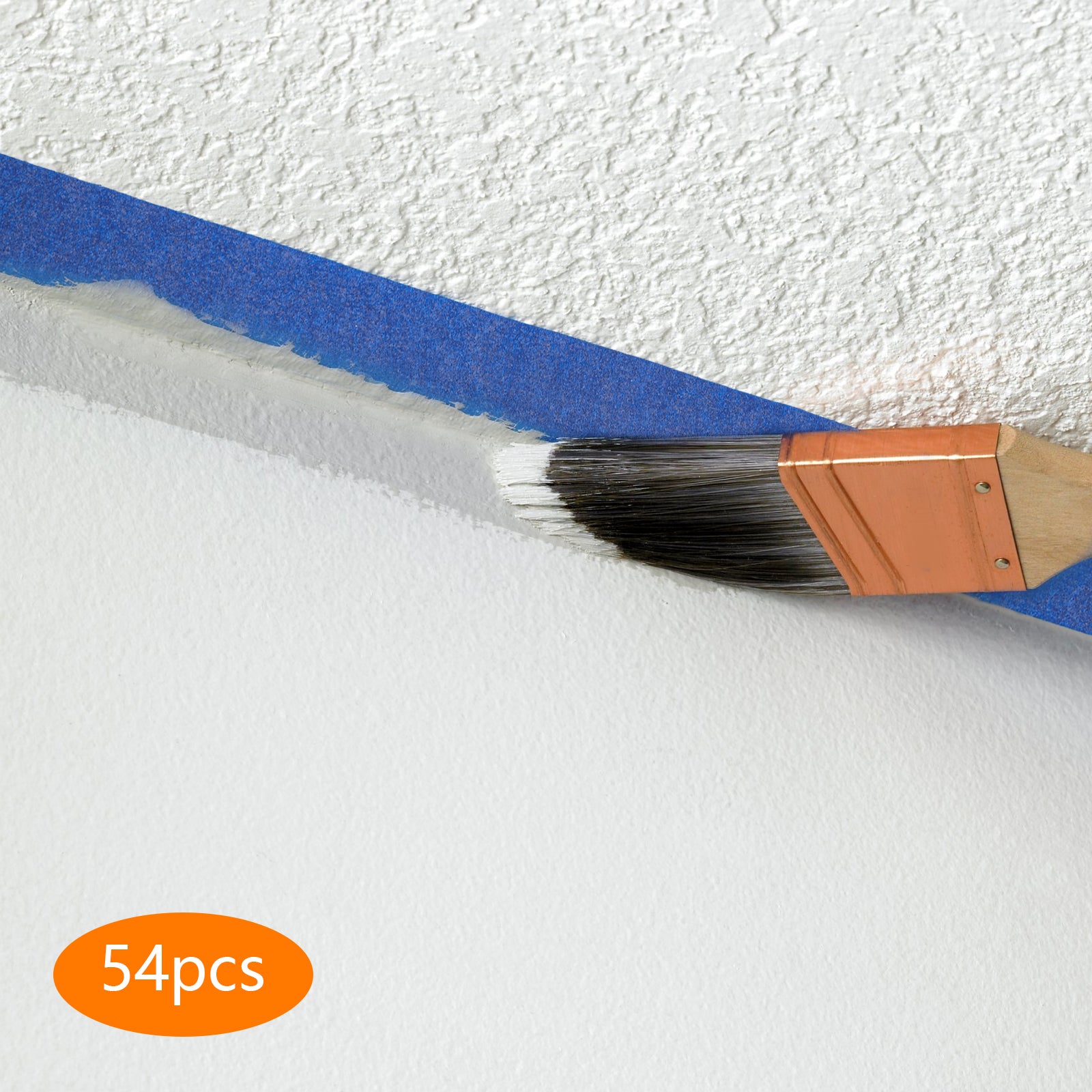Maler-Kreppband, 54 Rollen, 24 mm x 55 m, blau, Abdeckband Maler-Kreppband, 54 Rollen, 24 mm x 55 m, blau, Abdeckband
