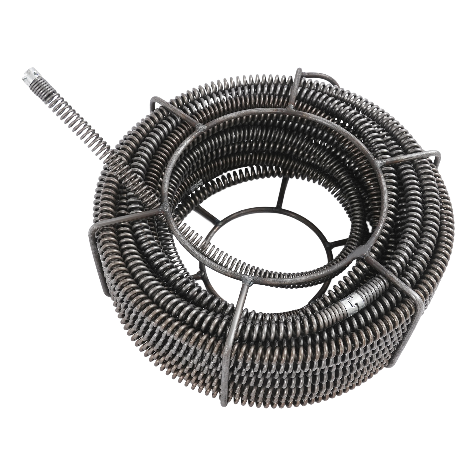 16mm 4 Sections 4.9m + 1 Section 2.5m Spring Spiral Pipe Cleaning Spirals Set, Pipe Cleaning Spirals Set, Pipe Cleaning Spiral