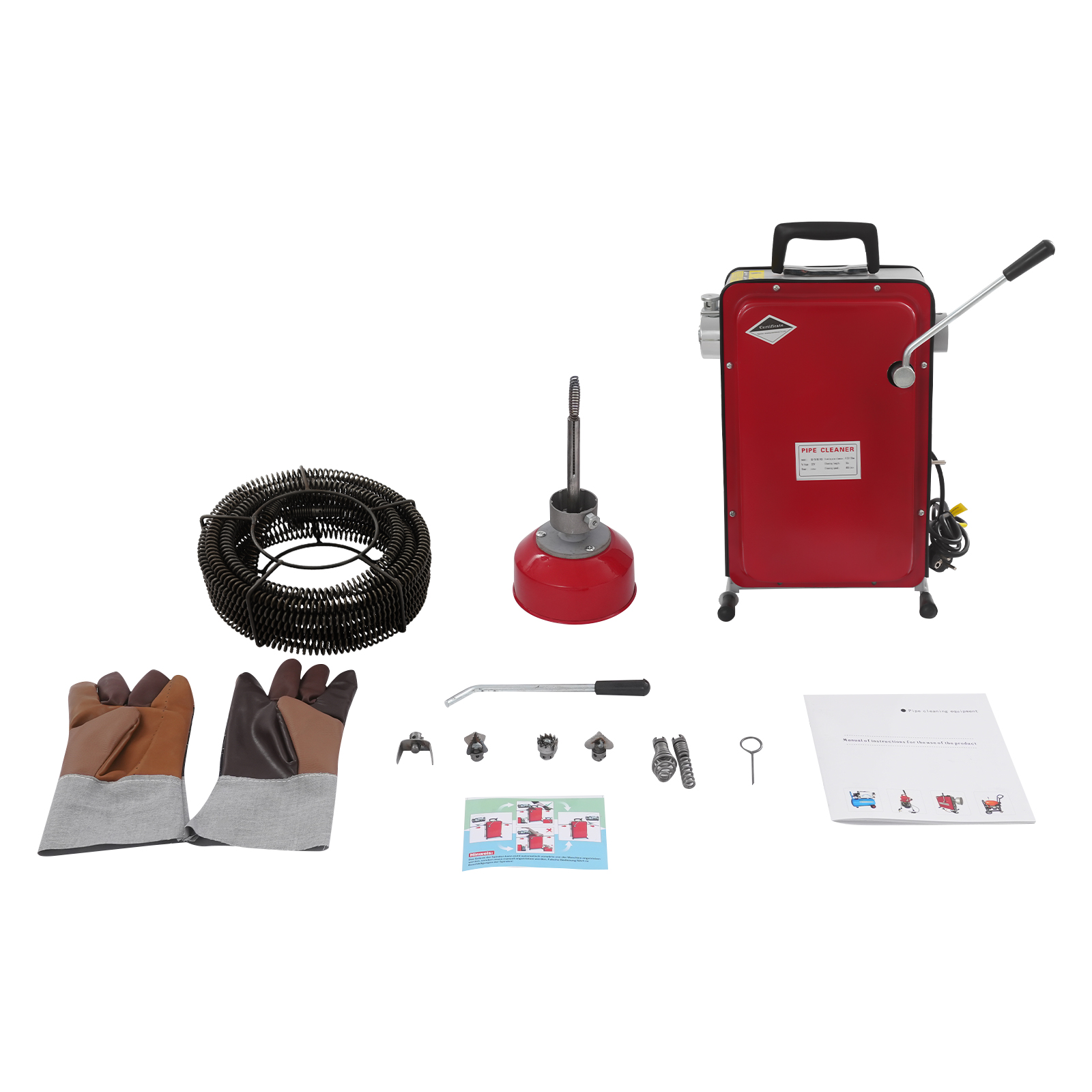 390W 20-130mm Electric Pipe Cleaning Machine, Pipe Cleaning Machine, Pipe Unclogging and Cleaning Machines