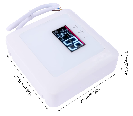 Tankless Durchlauferhitzer Elektrisch Sofortige Warmwasserbereiter Klein-Durchlauferhitzer Küche Bad Wandhängend 7.5 kW 30-55°C Steckerfertiges Thermostatischer Smart Heater mit LCD-Display