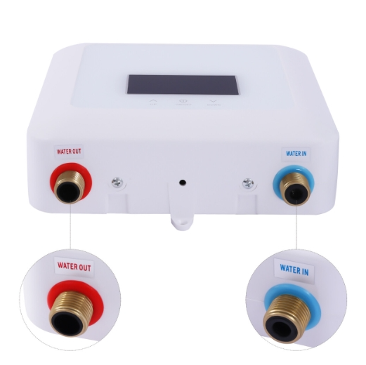 Tankless Elektrisch Sofortige Warmwasserbereiter Küche Bad Wandhängend 7.5 kW 30-55°C Steckerfertiges Smart Heater mit LCD-Display