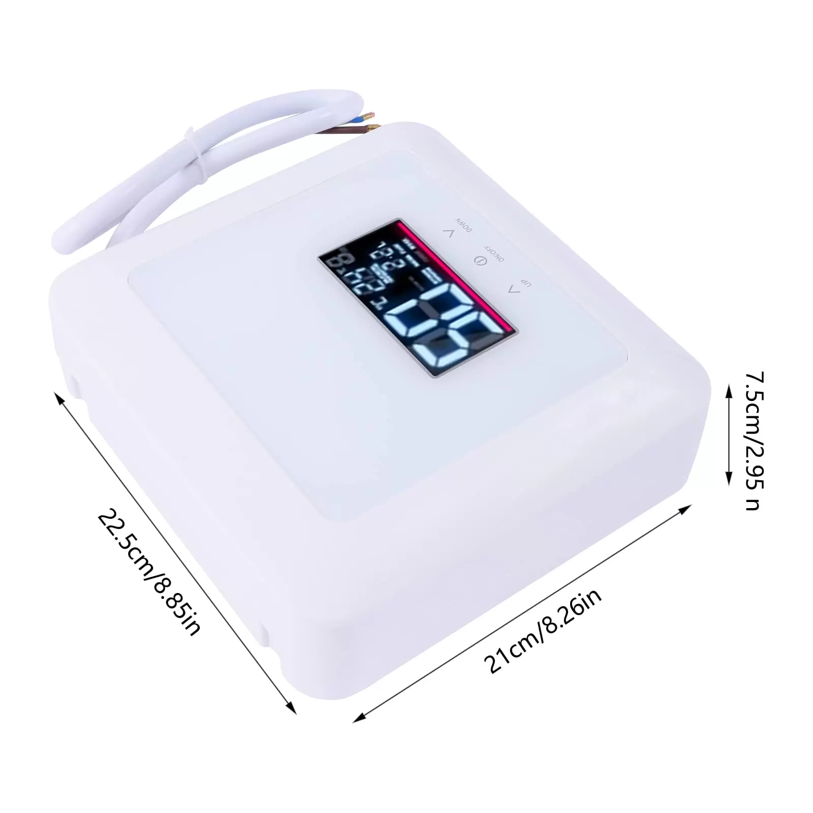 Tankless Elektrisch Sofortige Warmwasserbereiter Küche Bad Wandhängend 7.5 kW 30-55°C Steckerfertiges Smart Heater mit LCD-Display Tankless Elektrisch Sofortige Warmwasserbereiter Küche Bad Wandhängend 7.5 kW 30-55°C Steckerfertiges Smart Heater mit LCD-Display