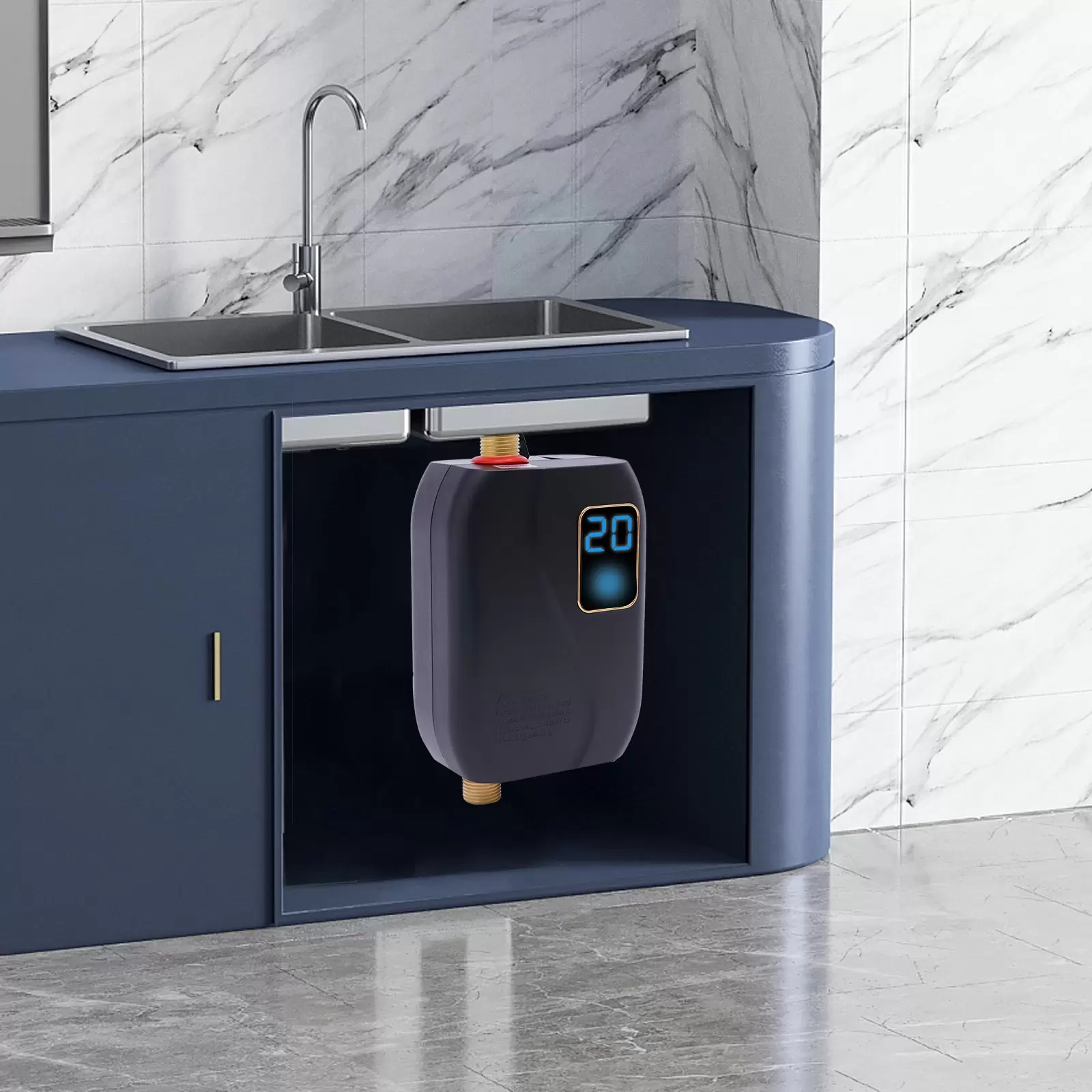 Durchlauferhitzer Warmwasser Elektro Dusche Tankless Heizung Bad Küche Durchlauferhitzer