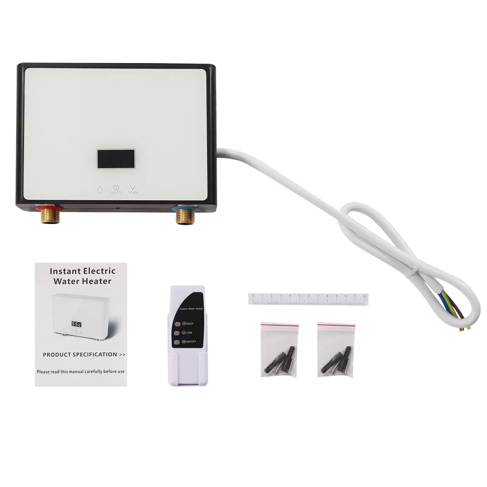 Elektrische Kleine Instantaneous Water Heater 220 V Mini Küche Bad Under-Table Gerätegröße kW: 5.5 kW