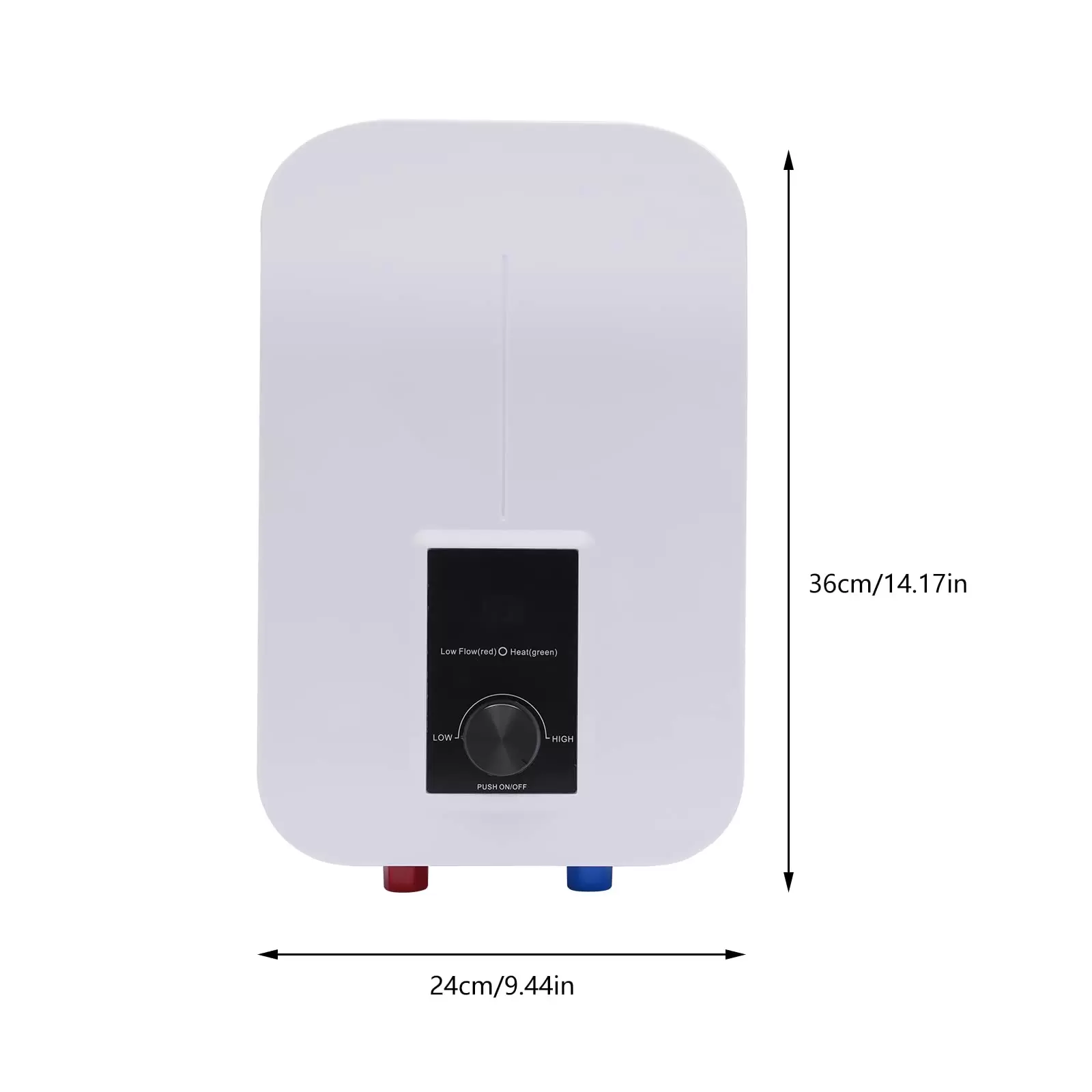 CNCEST Warmwasserbereiter Heißwasser Heizung Digitalanzeige  Dusche  Mini Küche Instant Warmwasserbereiter 6500 W