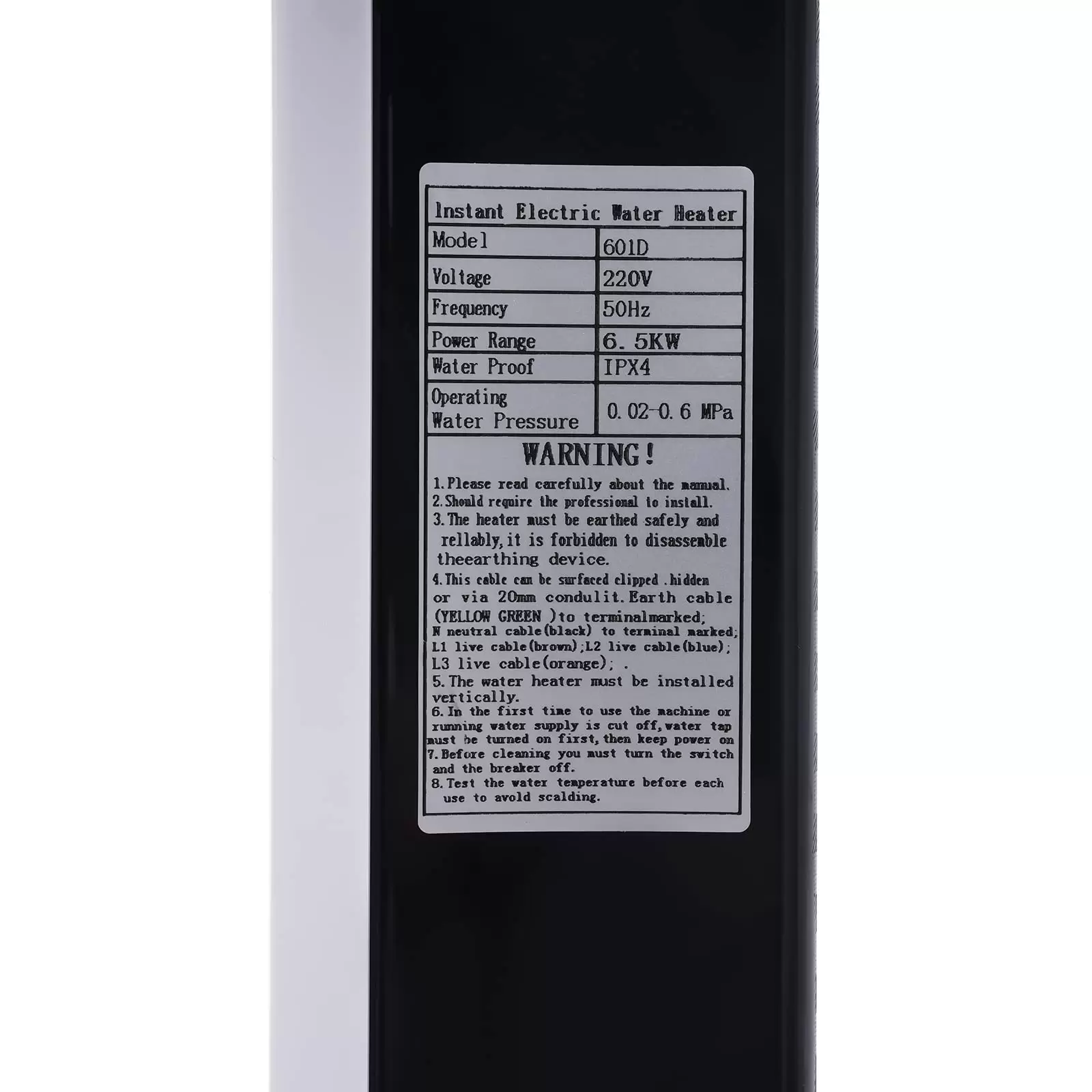 CNCEST Warmwasserbereiter Heißwasser Heizung Digitalanzeige Dusche Mini Küche Instant Warmwasserbereiter 6500 W CNCEST Warmwasserbereiter Heißwasser Heizung Digitalanzeige Dusche Mini Küche Instant Warmwasserbereiter 6500 W