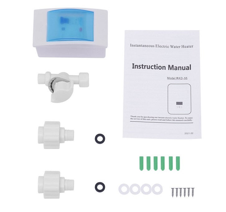 Warmwasserbereiter Heißwasser Heizung Digitalanzeige  Dusche  Mini Küche Instant Warmwasserbereiter 6500 W
