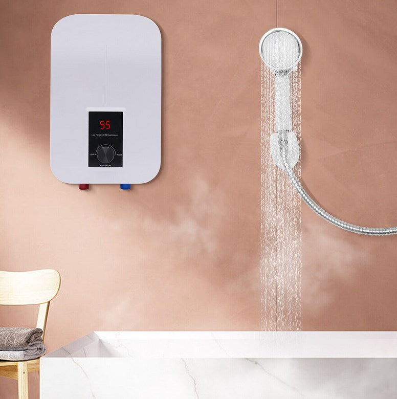 Warmwasserbereiter Heißwasser Heizung Digitalanzeige  Dusche  Mini Küche Instant Warmwasserbereiter 6500 W