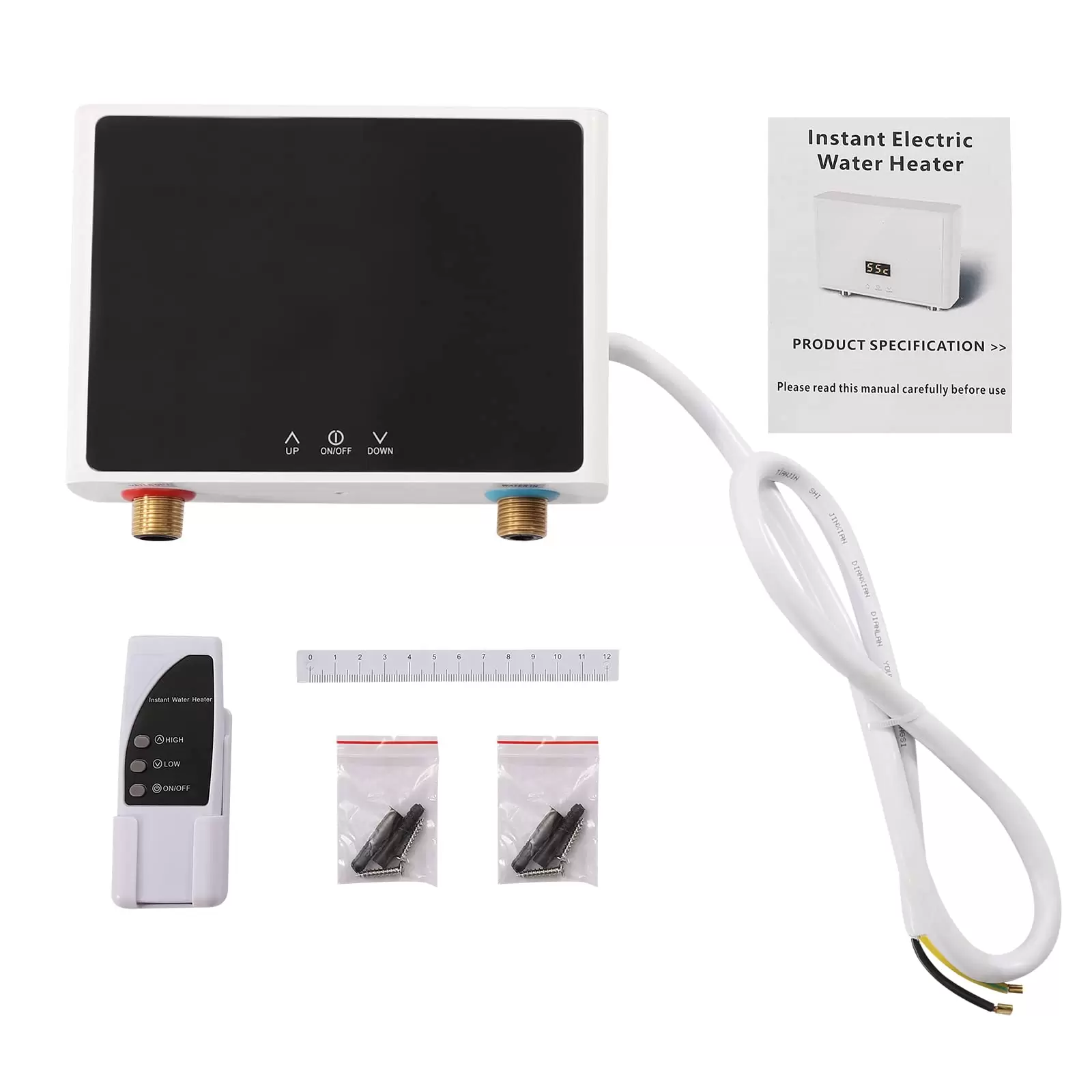Elektrische Kleine Instantaneous Water Heater 220 V Mini Küche Bad Under-Table Gerätegröße kW: 5.5 kW
