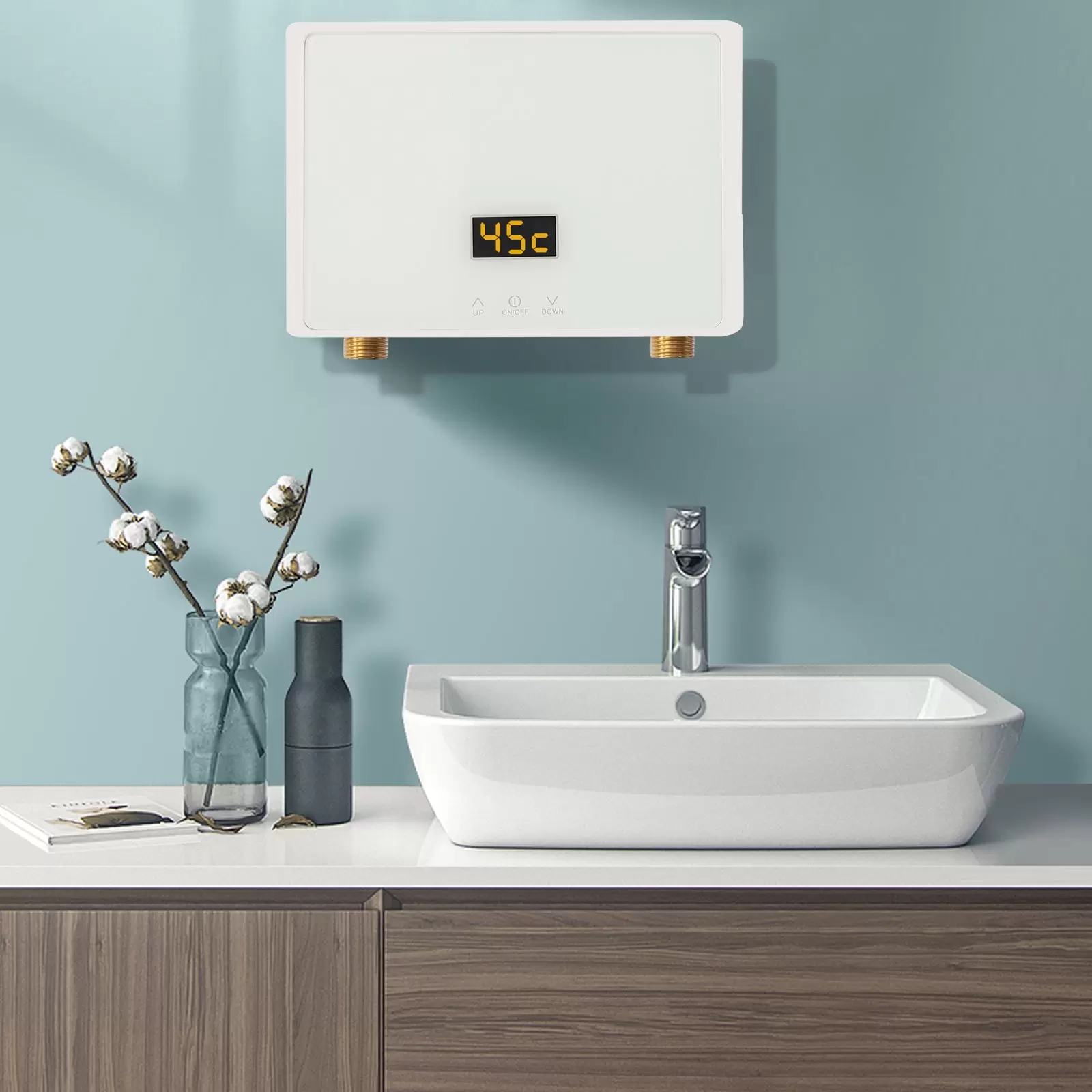 5500W Mini Durchlauferhitzer Küche 230v Elektrische Warmwasserbereiter