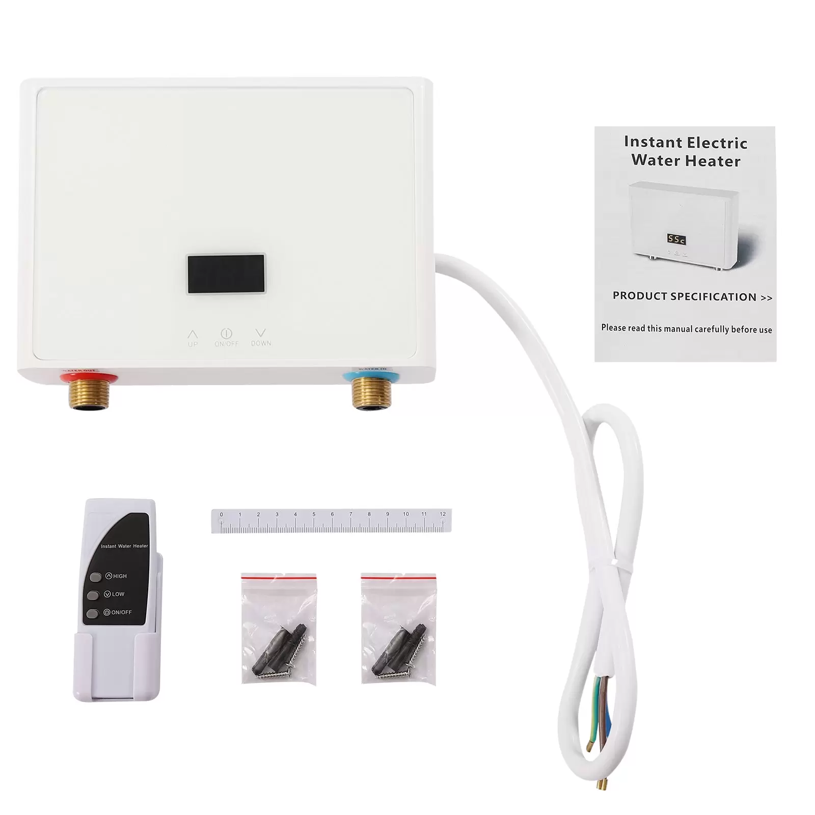 5500W Mini Durchlauferhitzer Küche 230v Elektrische Warmwasserbereiter