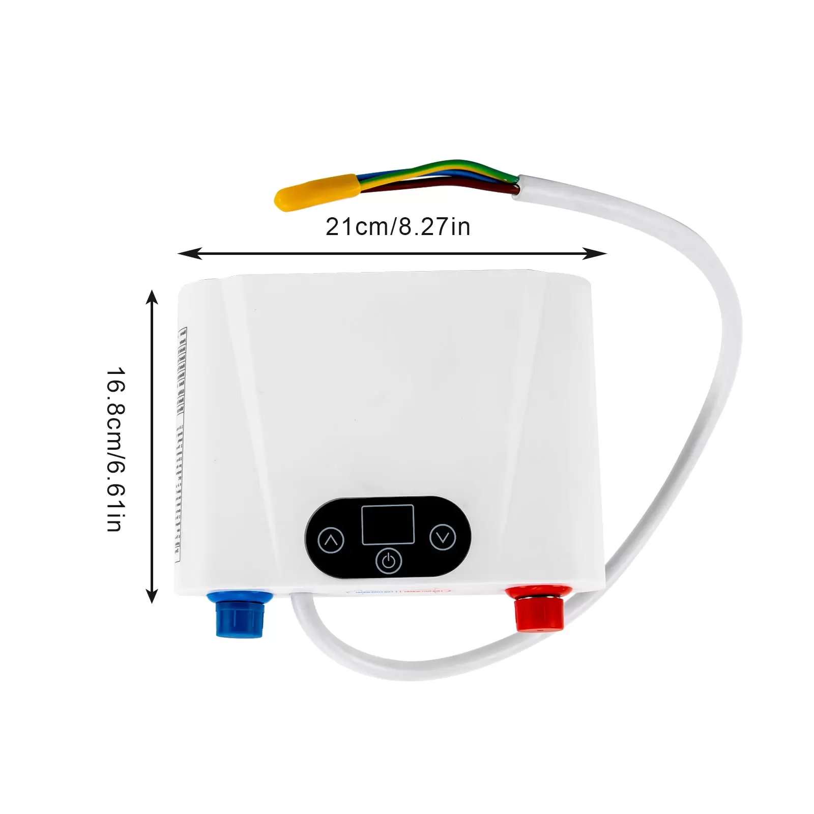Chauffe-eau électrique sans réservoir 220 V, eau chaude instantanée sans fin, mini intelligent, sous évier, cuisine, ménage (5,5 kW) Chauffe-eau électrique sans réservoir 220 V, eau chaude instantanée sans fin, mini intelligent, sous évier, cuisine, ménage (5,5 kW)