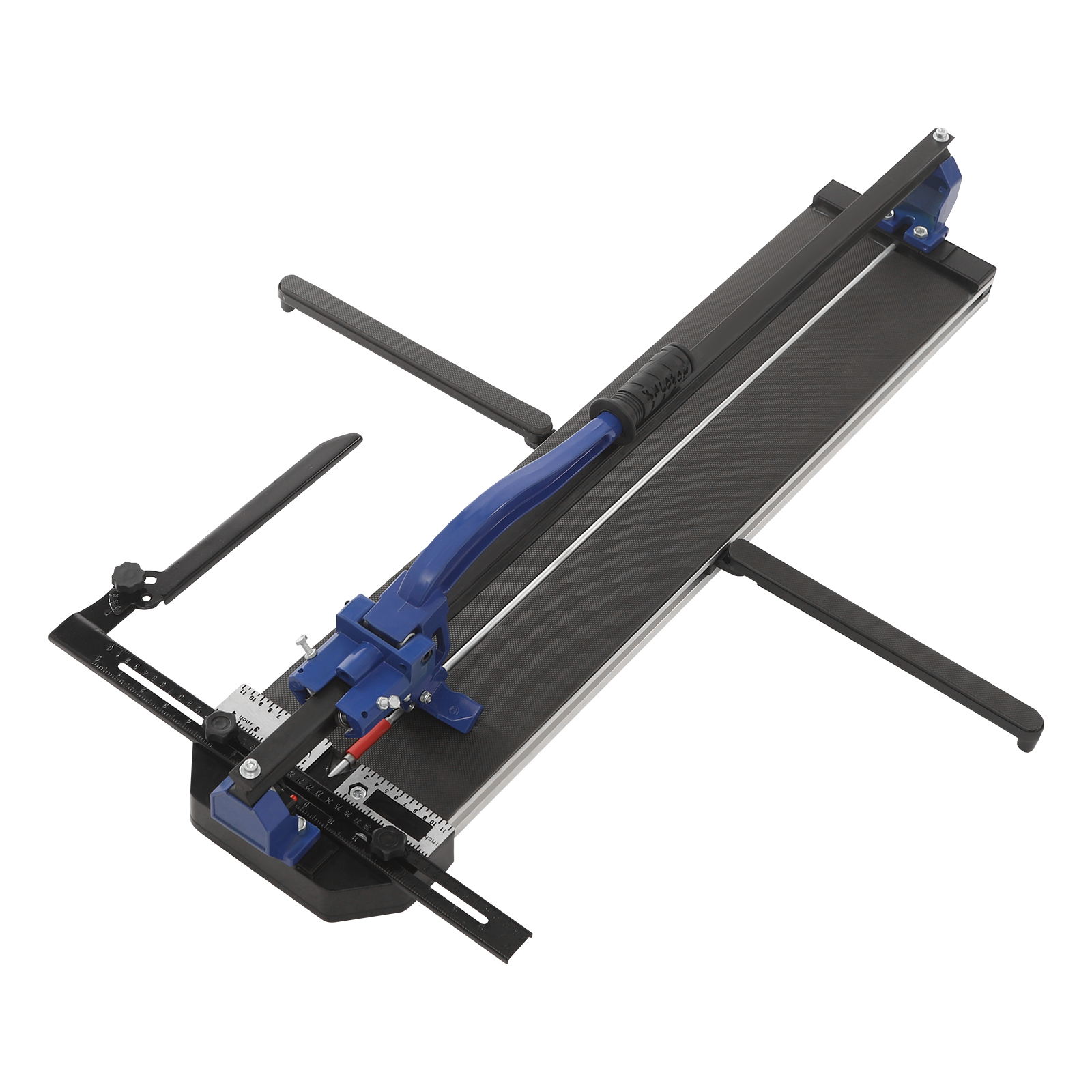 Single track manual tile cutter - tile cutting tool - blue