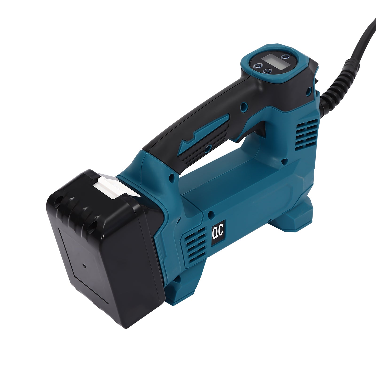 LCD Elektrische Batterie Kompressor Druck Luftpumpe Fahrrad Auto Reifen Druckluft