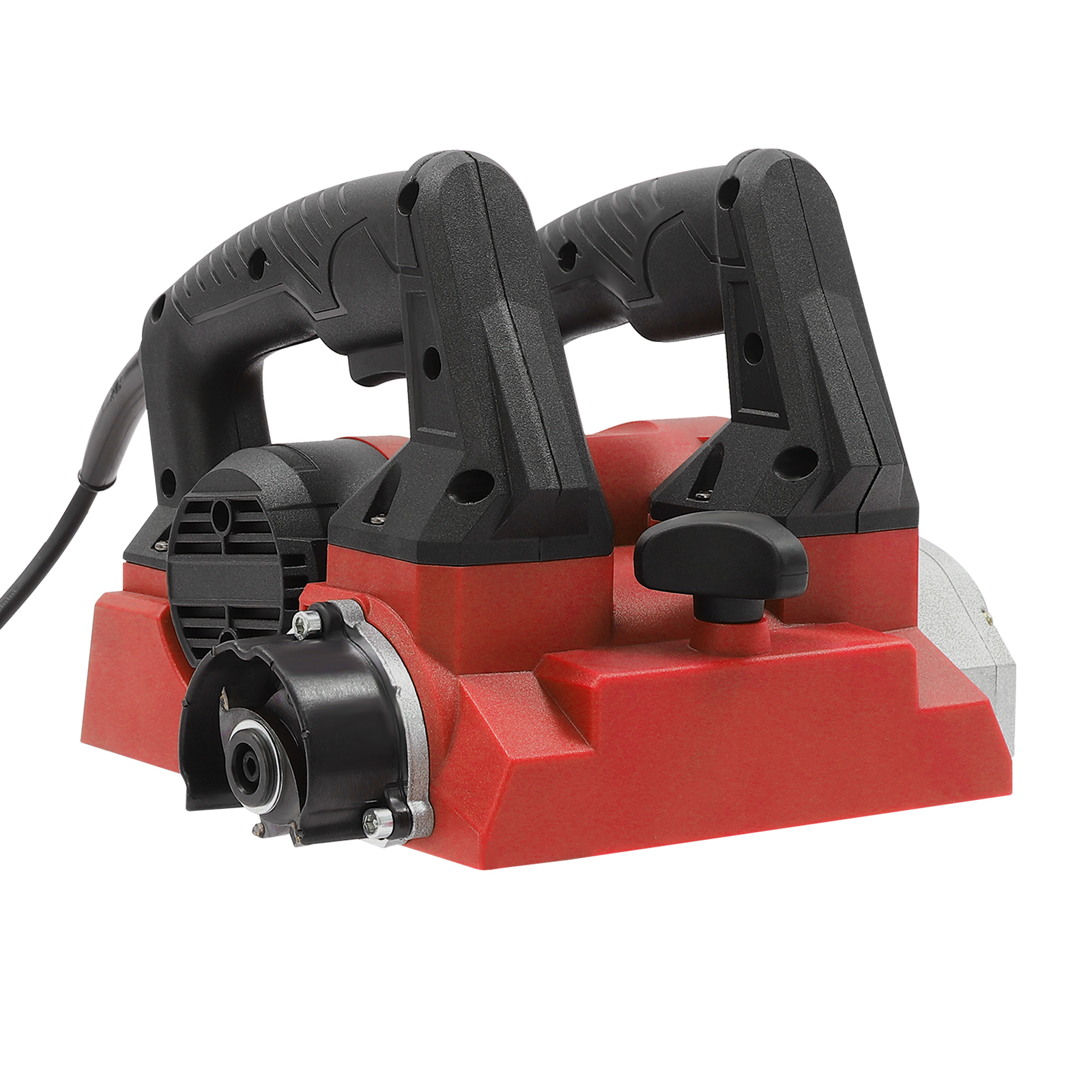 Elektrischer Wandhobel, Handhobel, 1300 W, tragbarer kabelgebundener Walzenhobel, rot