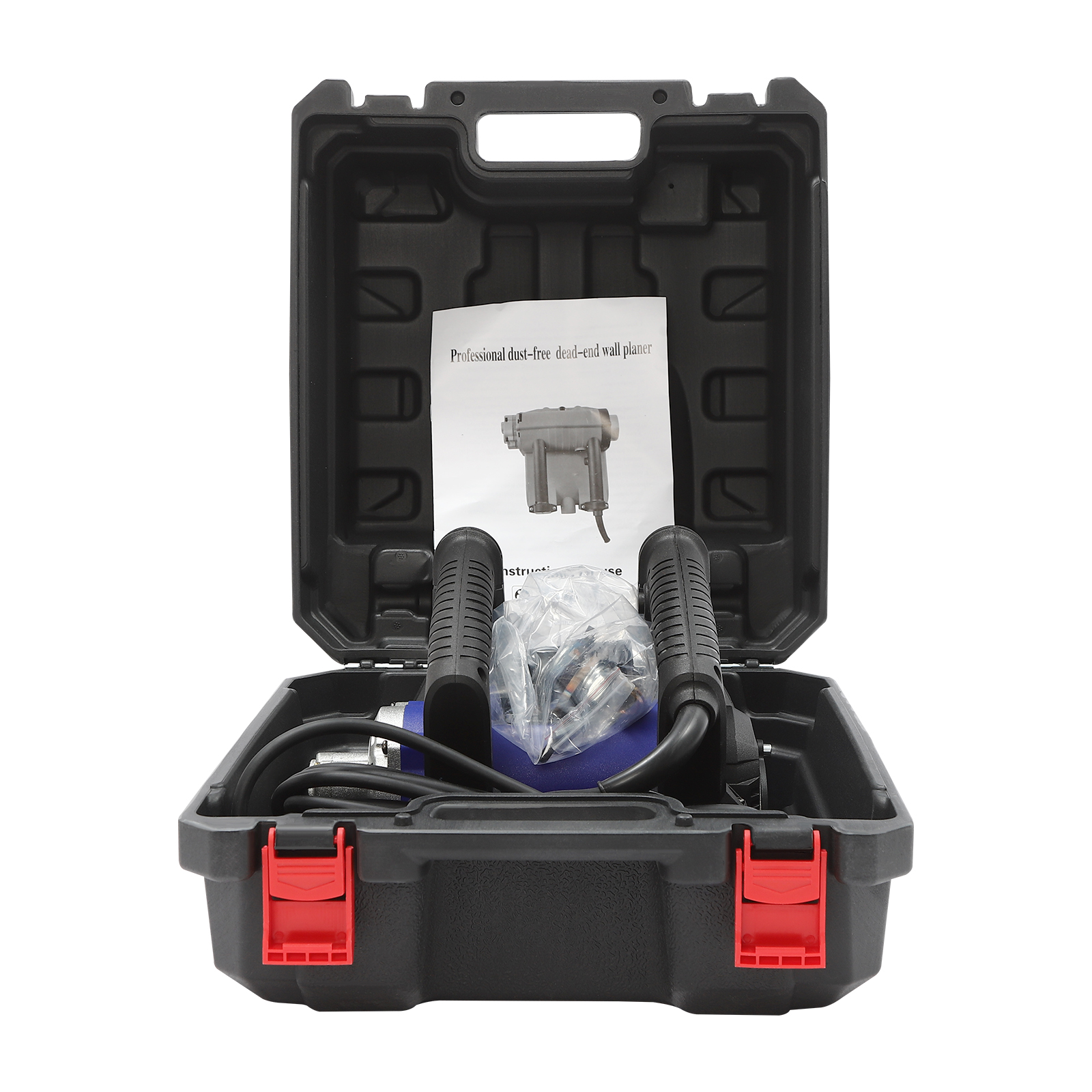 Elektrischer Wandhobel, 1300 W, leistungsstarker Handhobel, kabelgebundener tragbarer Rollenhobel, blau Elektrischer Wandhobel, 1300 W, leistungsstarker Handhobel, kabelgebundener tragbarer Rollenhobel, blau