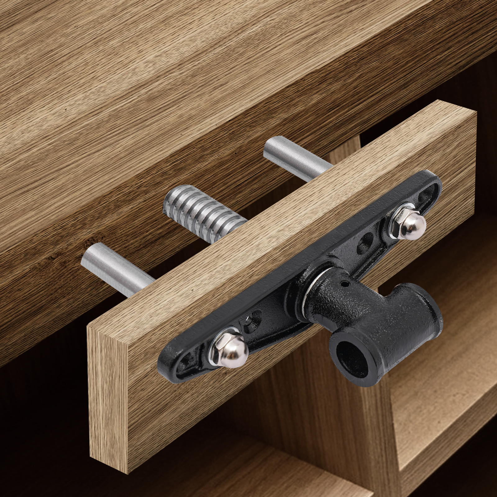 Holzschraubstock, Tischschraubstock, Hilfe für Tischler, stabil und langlebig, verstellbare Öffnung