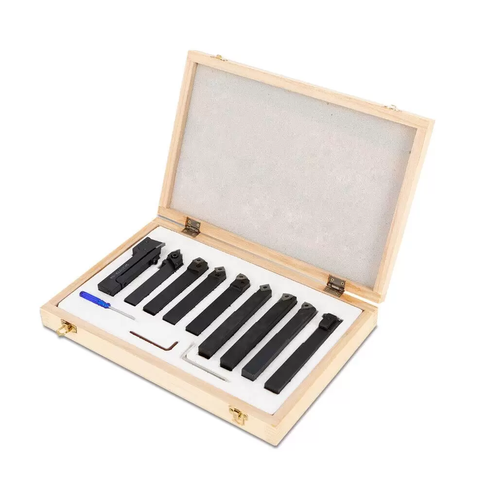 9-Teiliges Drehmeißel Drehstahl Satz 20mm HM mit Wendeplatten Drehstähle 9-Teiliges Drehmeißel Drehstahl Satz 20mm HM mit Wendeplatten Drehstähle