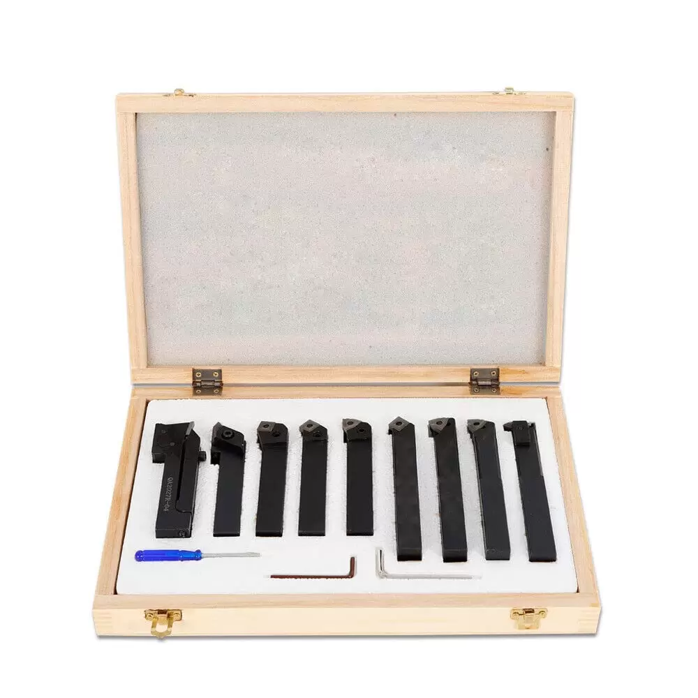 9-Teiliges Drehmeißel Drehstahl Satz 20mm HM mit Wendeplatten Drehstähle 9-Teiliges Drehmeißel Drehstahl Satz 20mm HM mit Wendeplatten Drehstähle