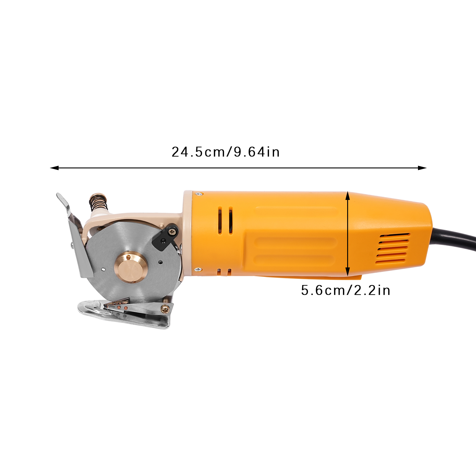 Elektrischer Rollschneider, elektrische Schere, 220 V, 170 W, 1400 U/min, zum Schneiden von Leinwand, Teppich, Schablone, Stoff usw. Elektrischer Rollschneider, elektrische Schere, 220 V, 170 W, 1400 U/min, zum Schneiden von Leinwand, Teppich, Schablone, Stoff usw.