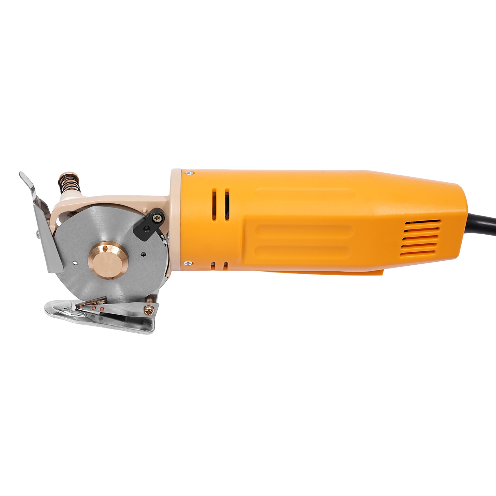 Elektrischer Rollschneider, elektrische Schere, 220 V, 170 W, 1400 U/min, zum Schneiden von Leinwand, Teppich, Schablone, Stoff usw. Elektrischer Rollschneider, elektrische Schere, 220 V, 170 W, 1400 U/min, zum Schneiden von Leinwand, Teppich, Schablone, Stoff usw.