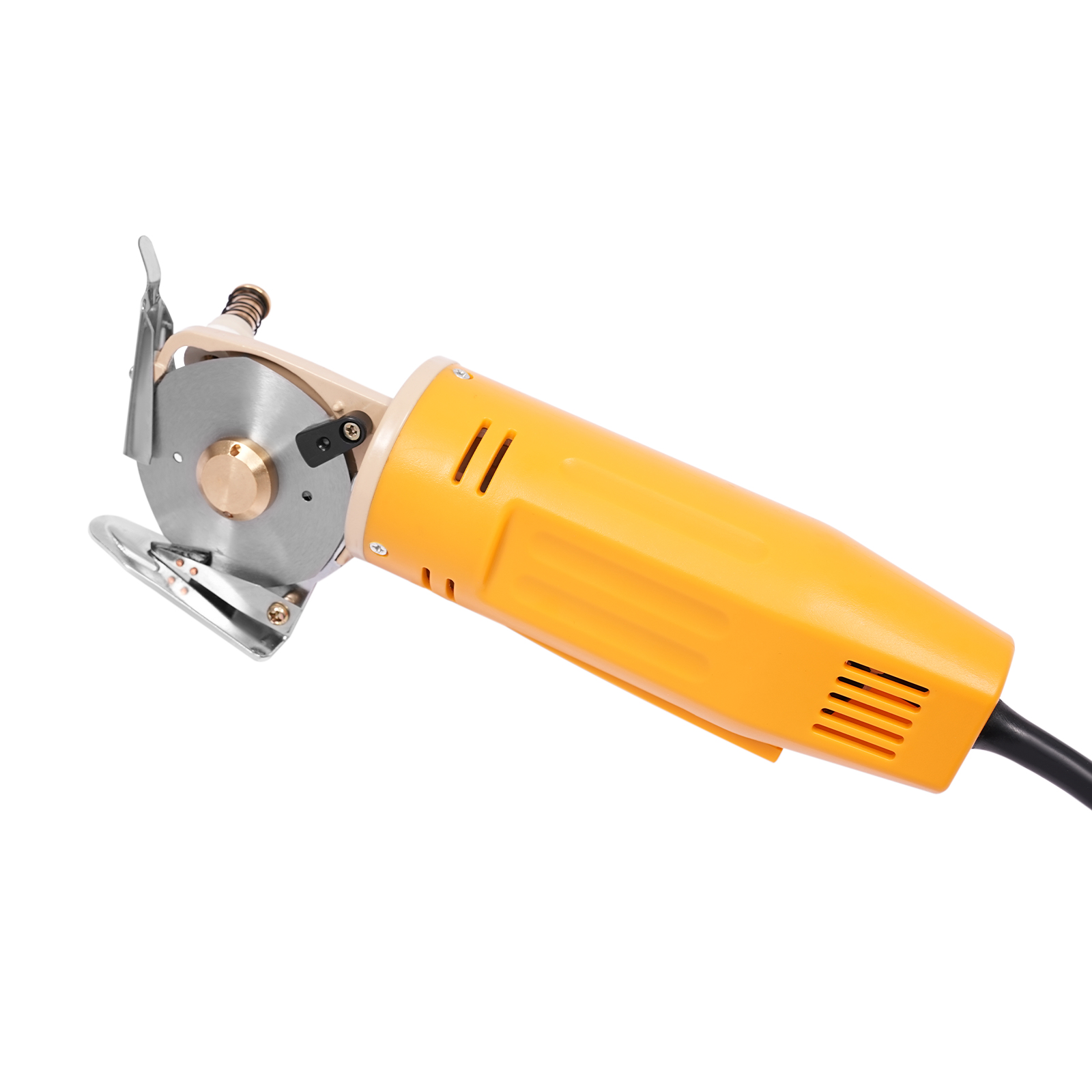 Elektrischer Rollschneider, elektrische Schere, 220 V, 170 W, 1400 U/min, zum Schneiden von Leinwand, Teppich, Schablone, Stoff usw. Elektrischer Rollschneider, elektrische Schere, 220 V, 170 W, 1400 U/min, zum Schneiden von Leinwand, Teppich, Schablone, Stoff usw.