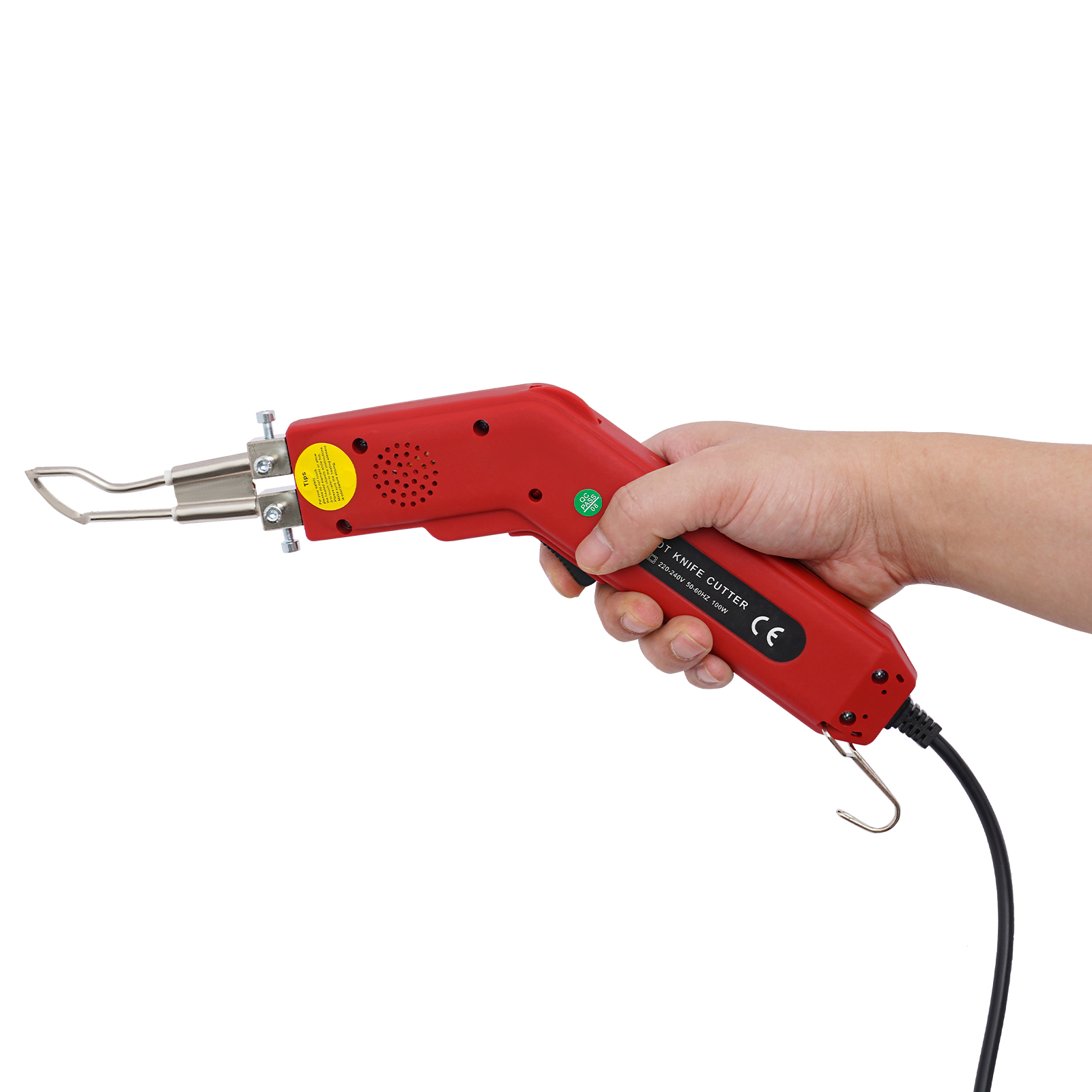 100-W-Stoffseilschneider, professioneller elektrischer Heißsiegelschneider mit einstellbarer Leistung, 220-240 V/100 W