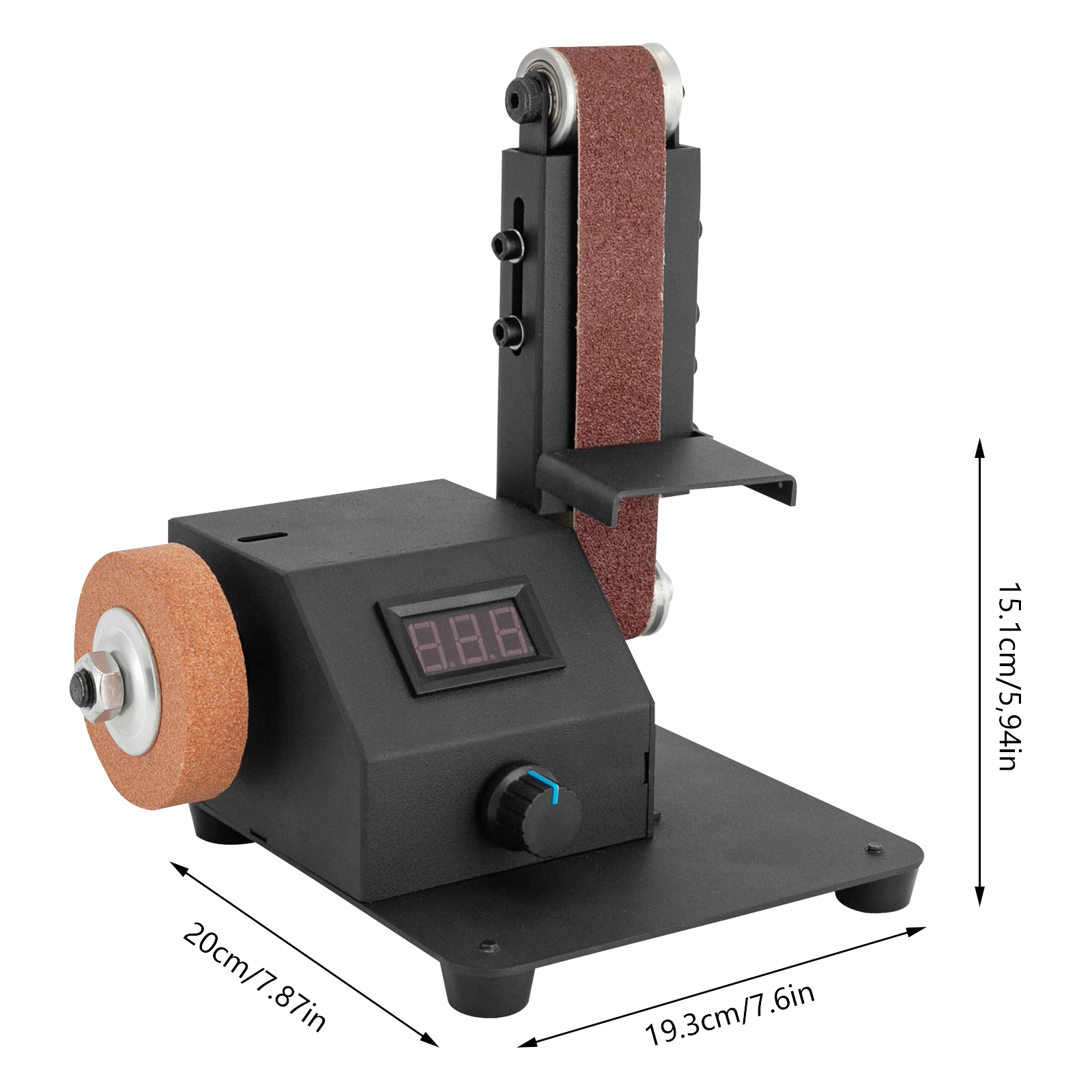 CNCEST Elektrischer Mini-Bandschleifer Elektrischer Bandschleifer Schärfbandschleifer CNCEST Elektrischer Mini-Bandschleifer Elektrischer Bandschleifer Schärfbandschleifer