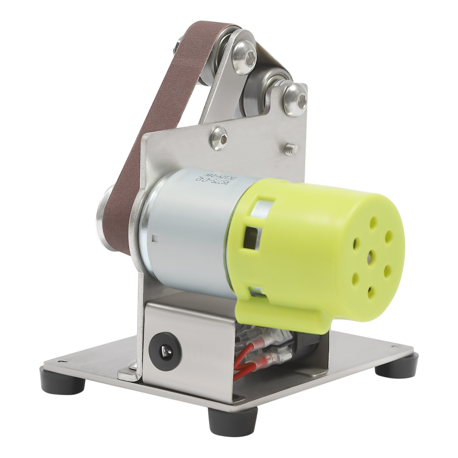 Mini-Bandschleifer mit 10 Schleifbändern, 150 W Max.10000 RPM DIY-Poliermaschinen-Schleifer - 7-fach einstellbare Stromzufuhr +3-teiliger Schraubenschlüssel Mini-Bandschleifer mit 10 Schleifbändern, 150 W Max.10000 RPM DIY-Poliermaschinen-Schleifer - 7-fach einstellbare Stromzufuhr +3-teiliger Schraubenschlüssel