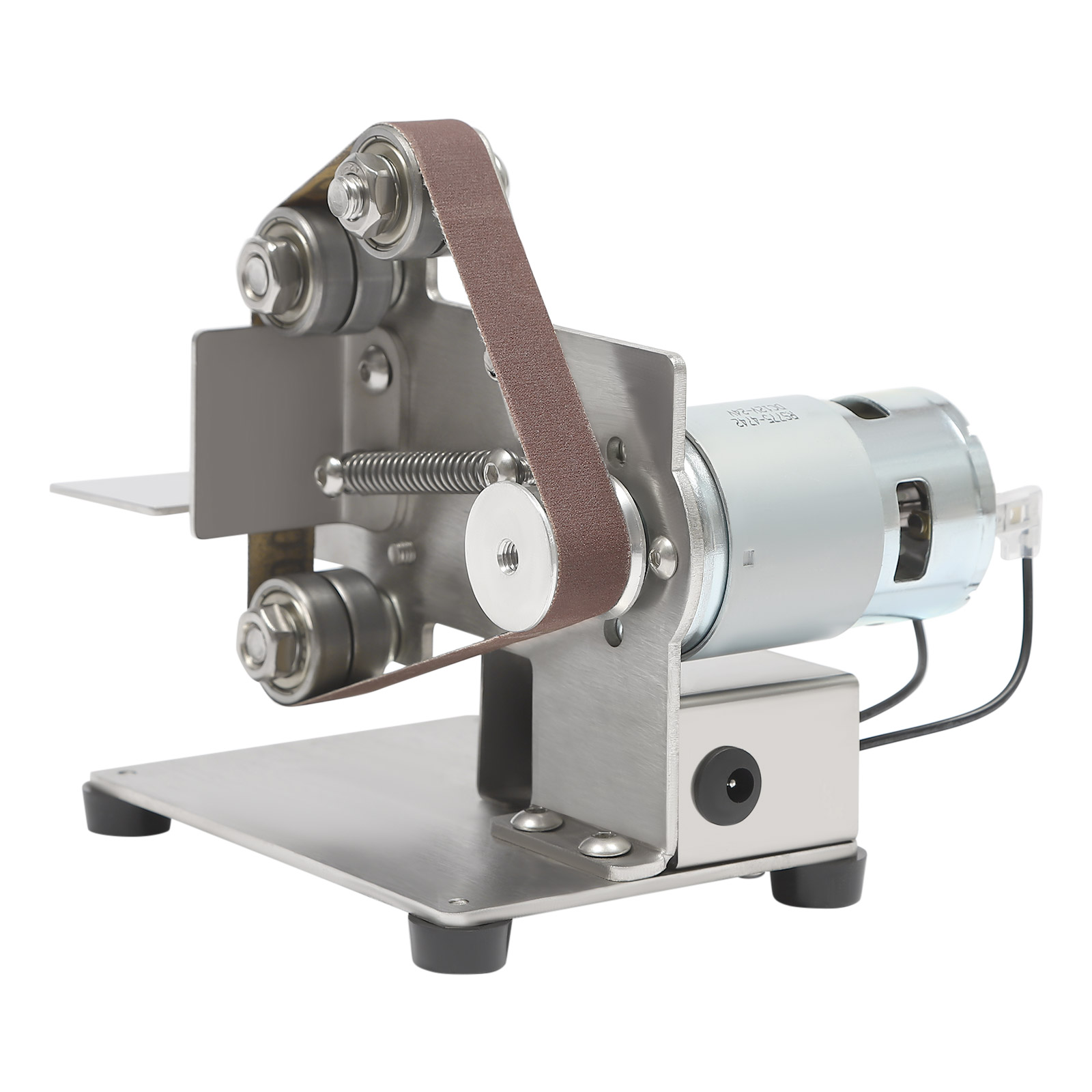 Mini-Bandschleifer mit 10 Schleifbändern, 150 W Max.10000 RPM DIY-Poliermaschinen-Schleifer - 7-fach einstellbare Stromzufuhr +3-teiliger Schraubenschlüssel Mini-Bandschleifer mit 10 Schleifbändern, 150 W Max.10000 RPM DIY-Poliermaschinen-Schleifer - 7-fach einstellbare Stromzufuhr +3-teiliger Schraubenschlüssel