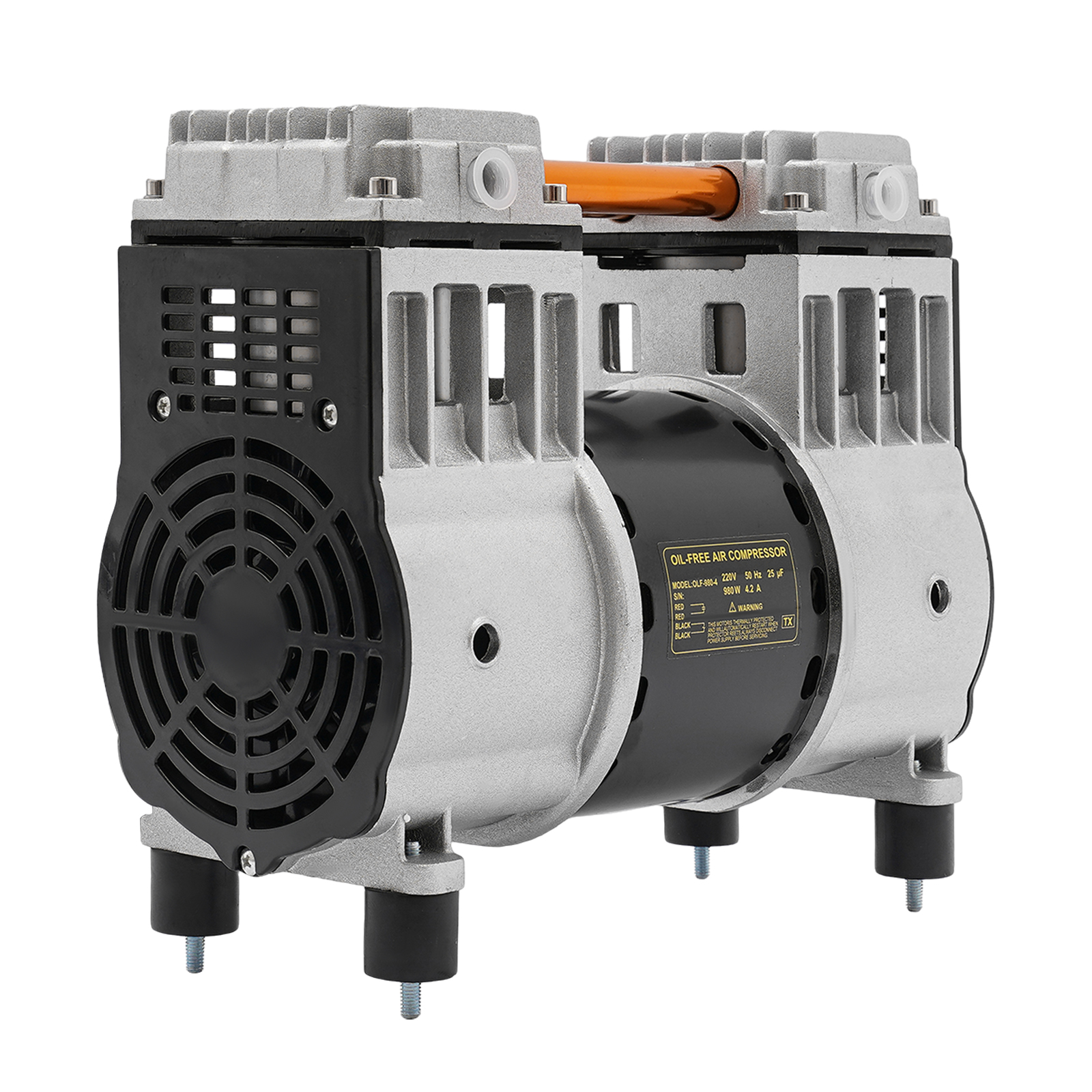 CNCEST Luftkompressor Pumpenkopf 980W Luftkompressor Pumpenkopf mit Kondensatordraht