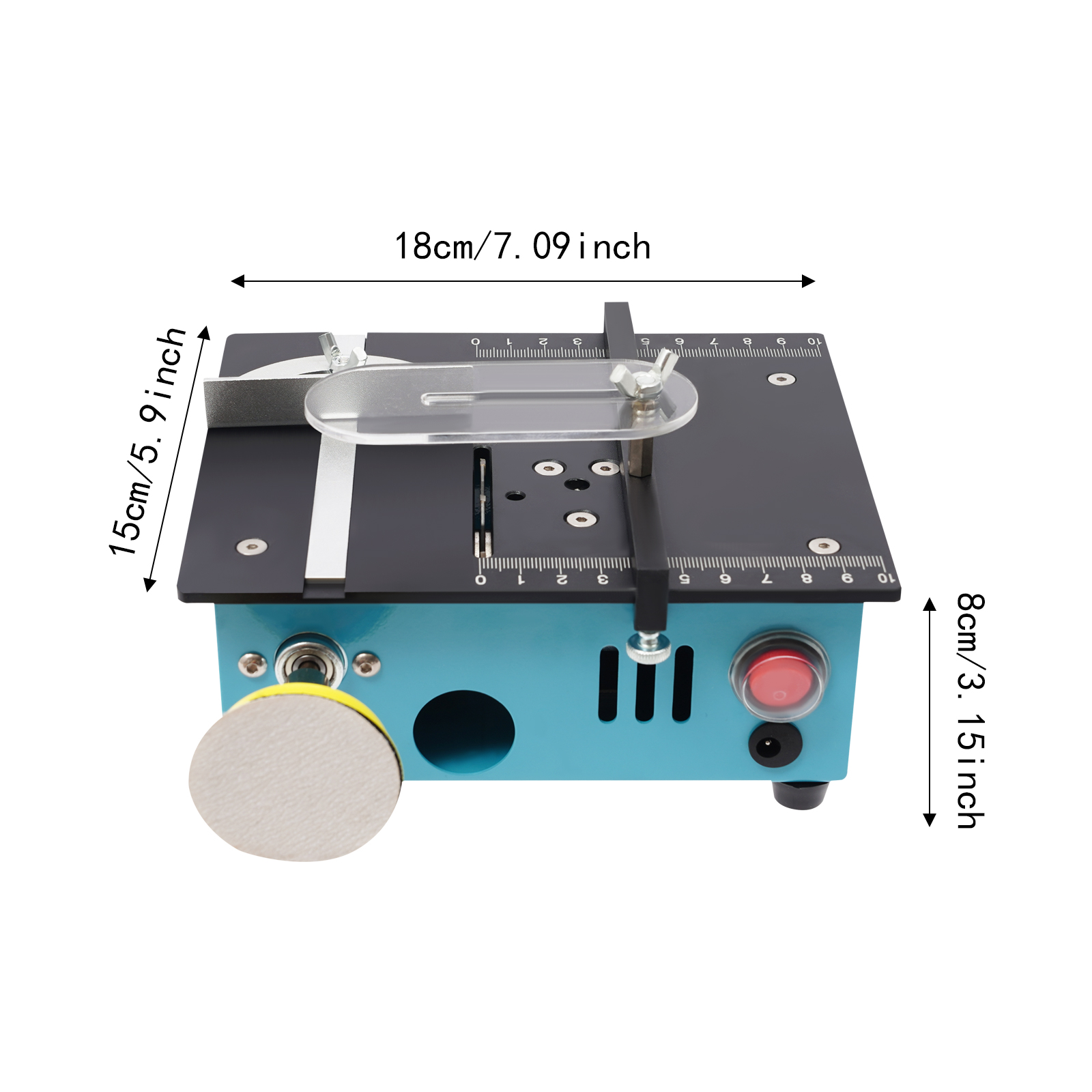Mini 96w liftable acrylic cork metal desktop cutting machine micro grinding blue small table saw Mini 96w liftable acrylic cork metal desktop cutting machine micro grinding blue small table saw
