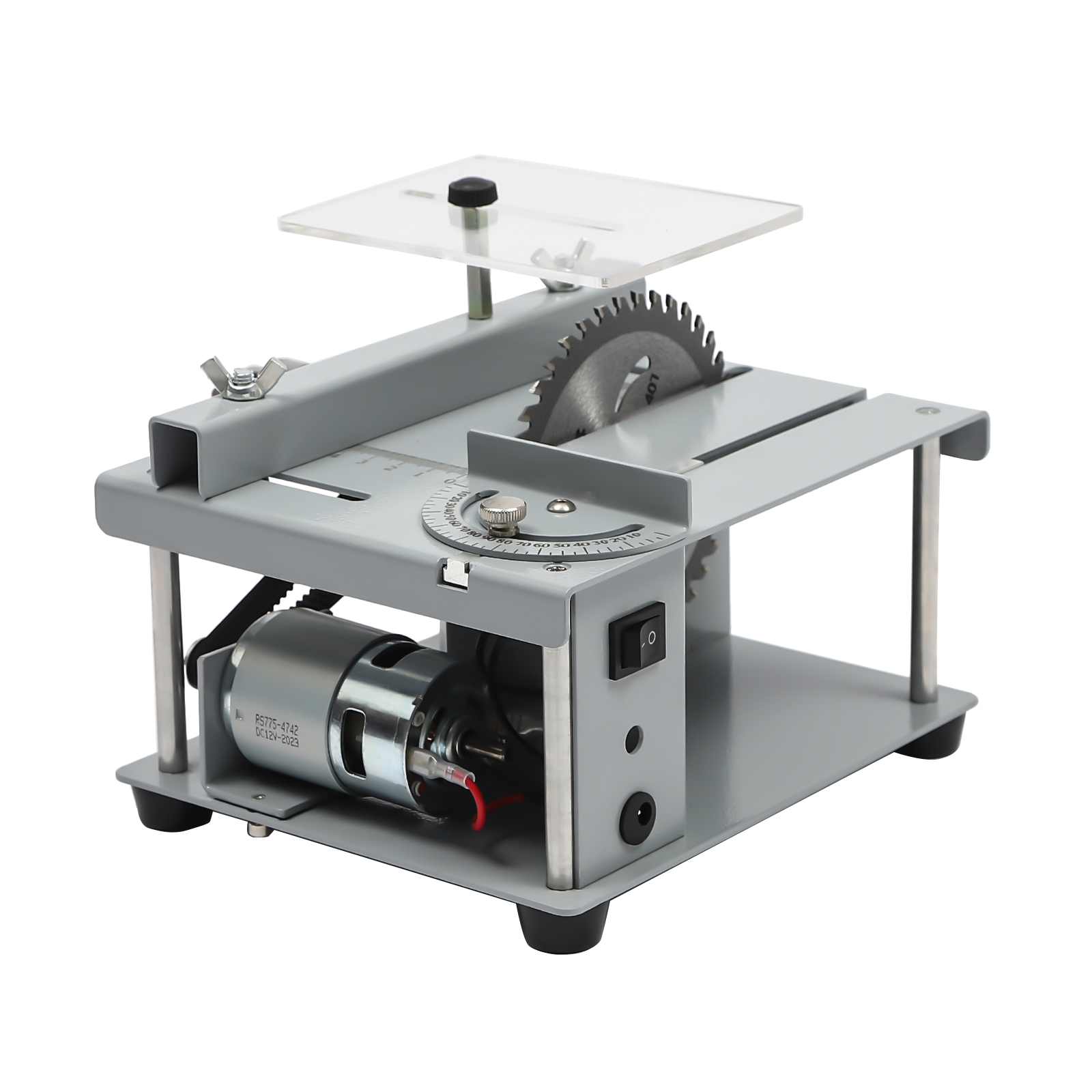 CNCEST Mini Tischsäge Holzbearbeitung Bank Säge DIY Schneidwerkzeug Tischsäge Set 10000rpm