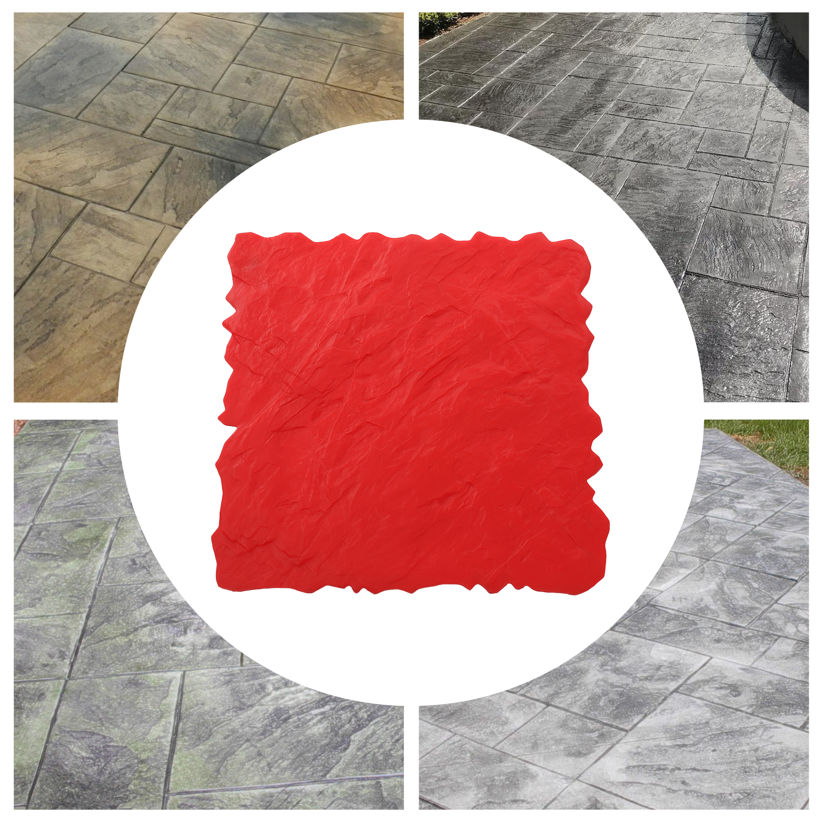 Concrete Seamless Stamp Mat, Concrete Stamp Mat, Concrete Stamp Molds - LYA-WS-050 Sawtooth Edgeless Style