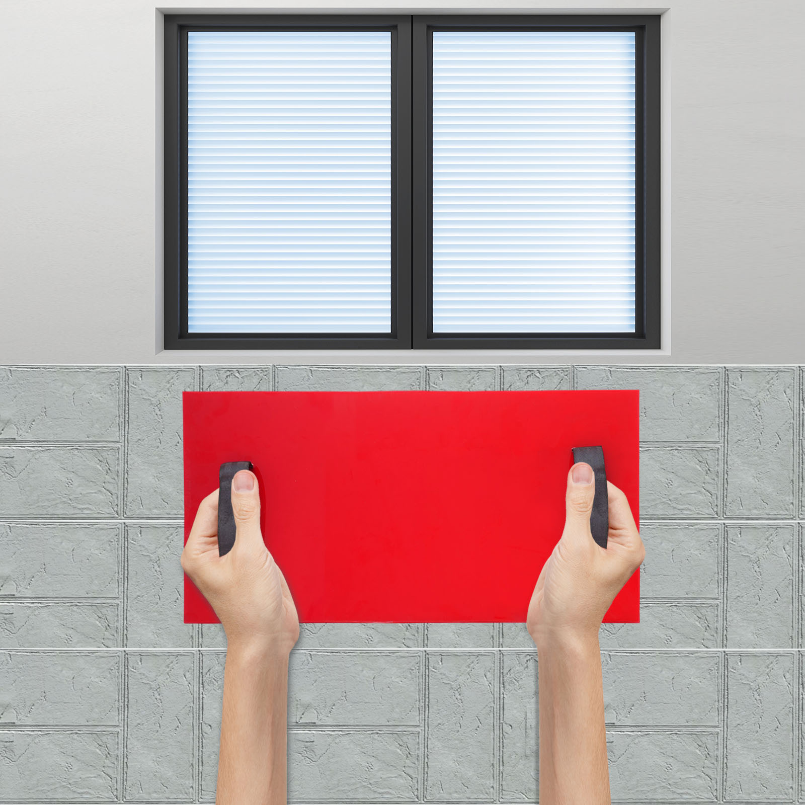 LYA-WS-059 Small Brick Style Concrete Stamp Mat, Concrete Texture Mat, Decorative Concrete Stamp