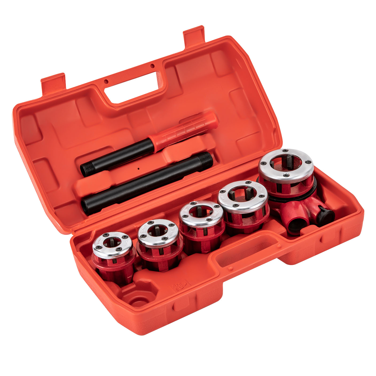 5 Schneideisen (3/8", 1/2", 3/4", 1", 1-1/4") Rohrgewindeschneidwerkzeug-Set, Rohrgewindeschneidwerkzeug-Set, Schneidwerkzeug-Set für Klempner 5 Schneideisen (3/8", 1/2", 3/4", 1", 1-1/4") Rohrgewindeschneidwerkzeug-Set, Rohrgewindeschneidwerkzeug-Set, Schneidwerkzeug-Set für Klempner