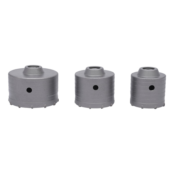 Metall-Sägelochbohrer, 9-Teilig, Hochwertige Legierung, 30-100 mm, Sds Plus-Schaft, Ideal für Betonziegel-Zement-Stein