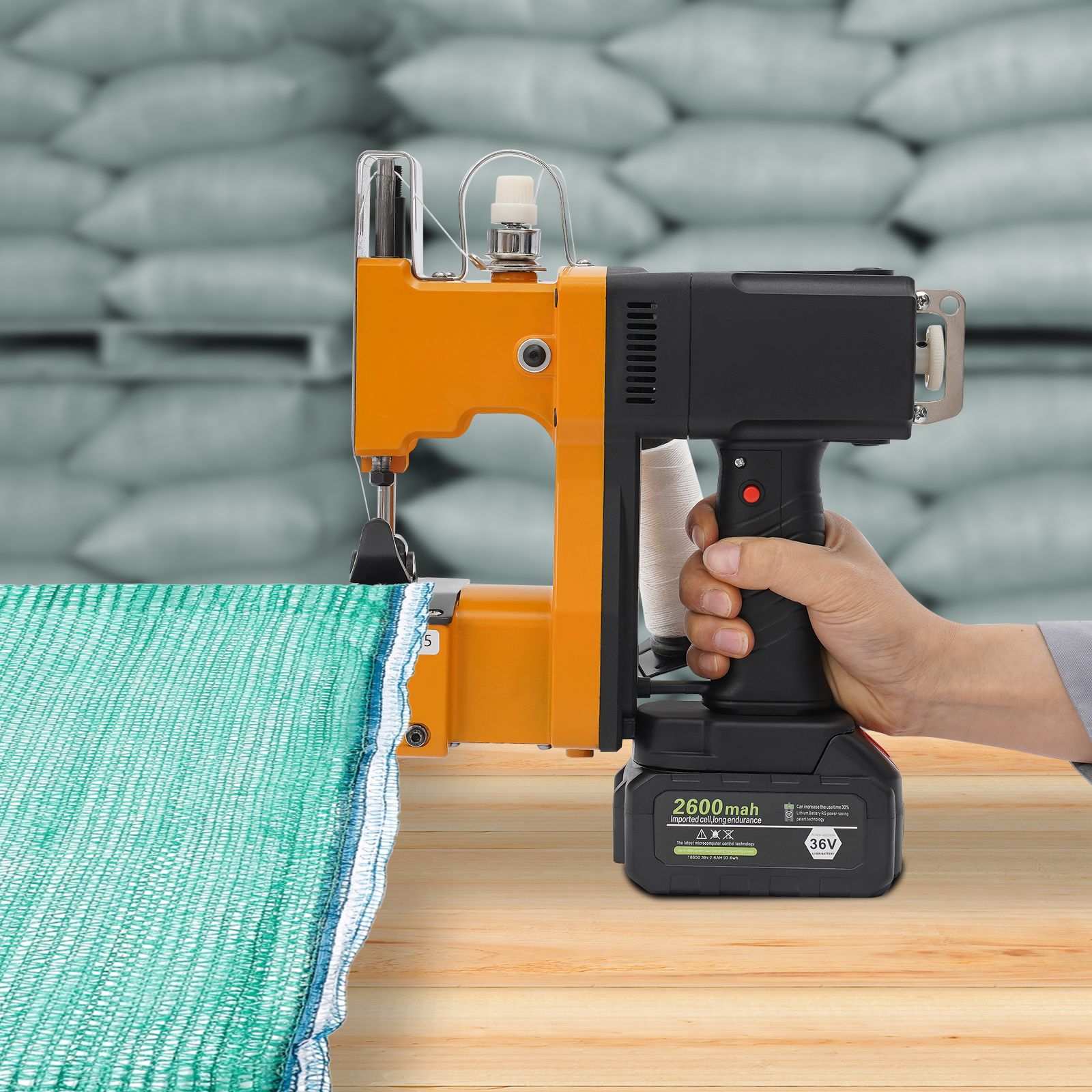GK9-350D Bag Closing Machine, Bag Sewing Machine, Portable Bag Closing Machine for Factories, Warehouses