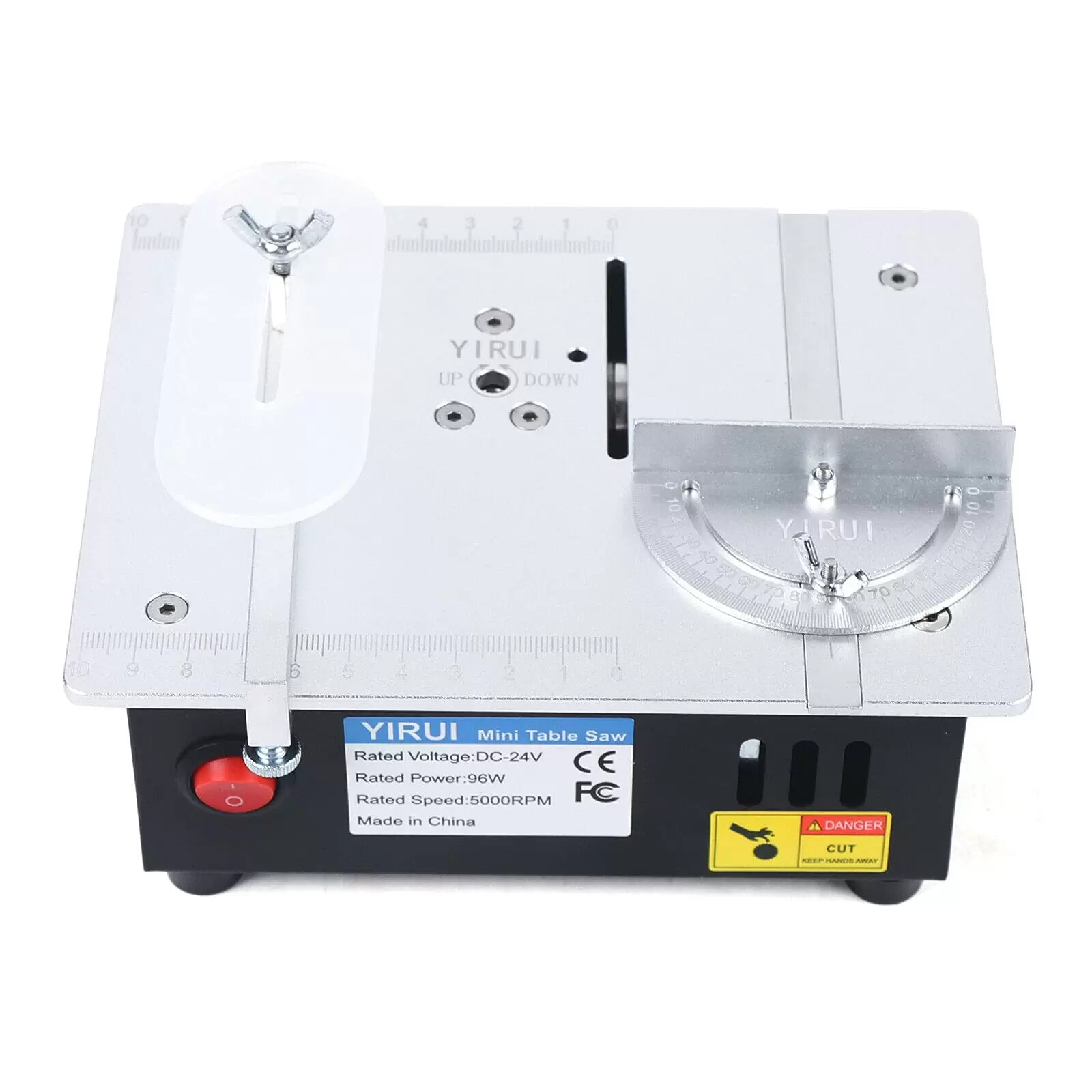 CNCEST 96 Watt Tischkreissäge Mini Table Saw Mobile Tischsäge Kreissäge Säge Holzbearbeitung