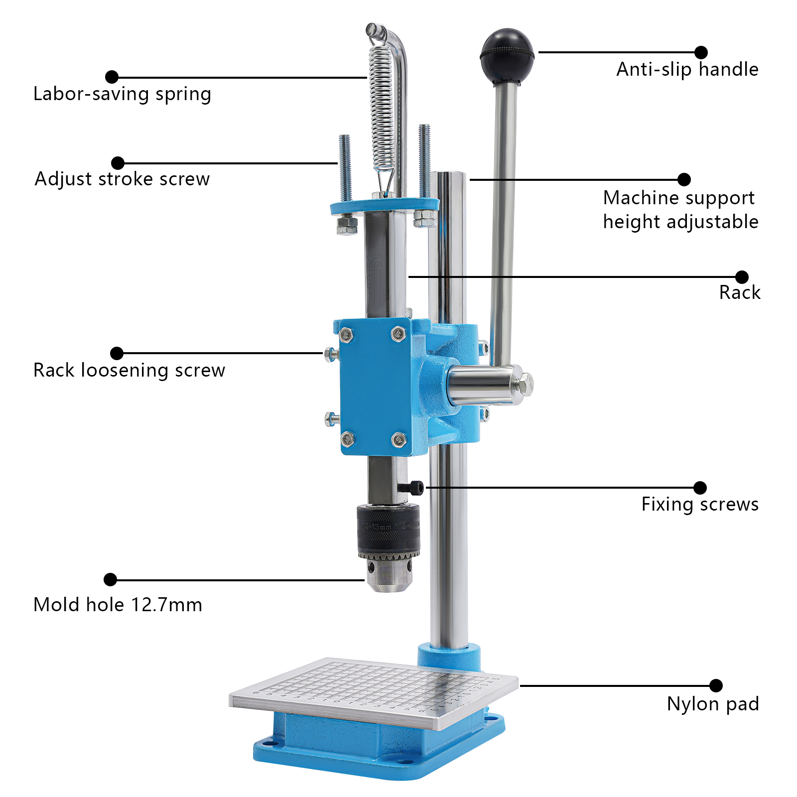 CNCEST Leder Locher, Hand Stanzmaschine, Stanzwerkzeuge für DIY Leder Handwerk CNCEST Leder Locher, Hand Stanzmaschine, Stanzwerkzeuge für DIY Leder Handwerk