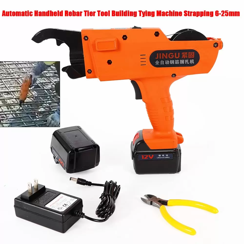 12V Automatische Bindemaschine Handheld Rebar Tier Maschine für 6-25mm Stahlband