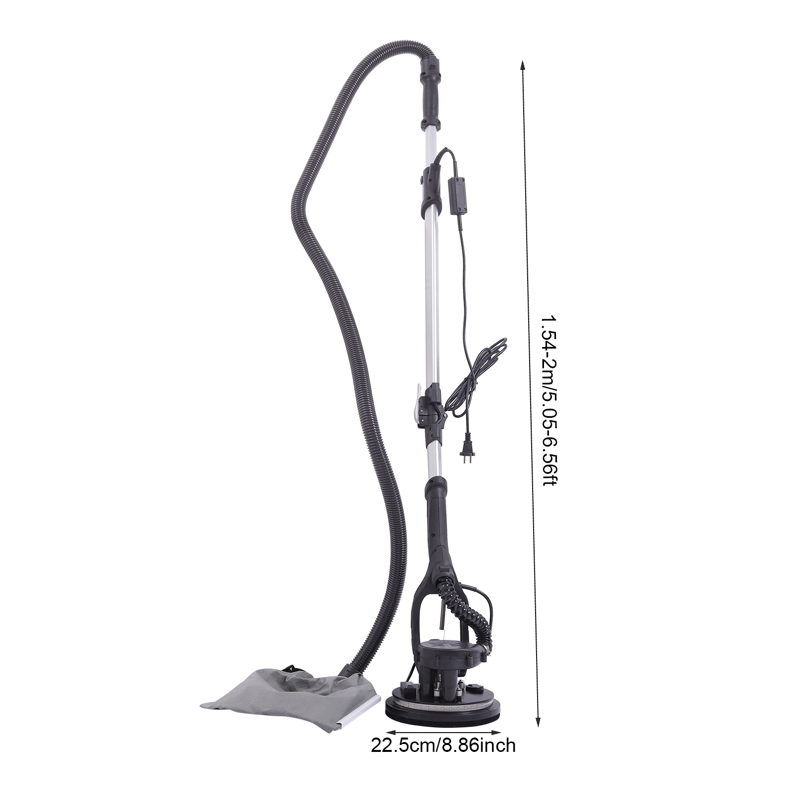Electric Ceiling Wall Sander with Dust Collection, Variable Speed Drywall Sander, Electric Dustless Drywall Sander - Black Electric Ceiling Wall Sander with Dust Collection, Variable Speed Drywall Sander, Electric Dustless Drywall Sander - Black
