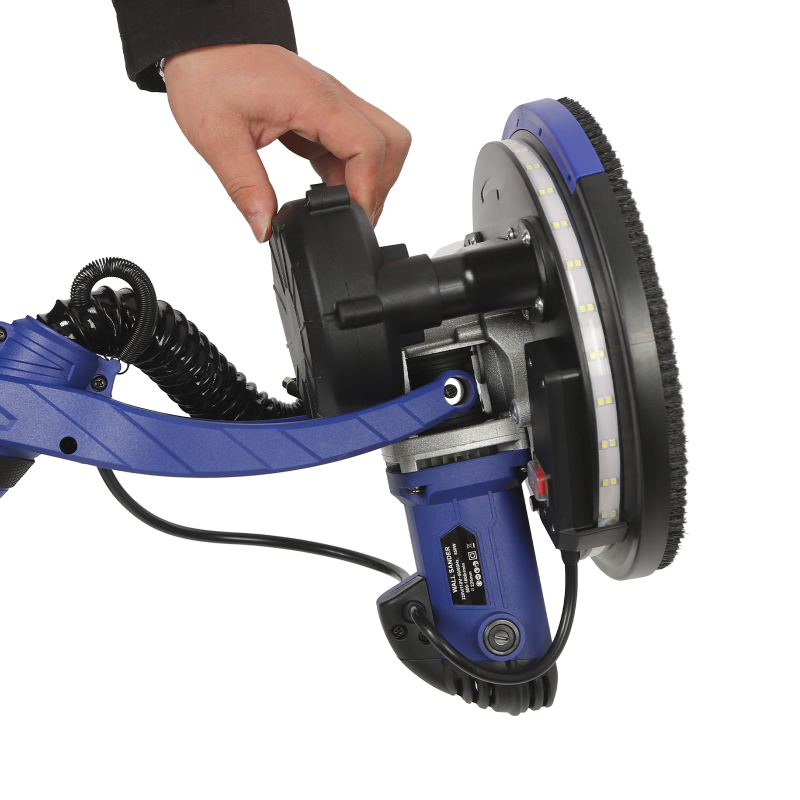Electric Ceiling Wall Sander with Dust Collection, Variable Speed Drywall Sander, Electric Dustless Drywall Sander - Blue Electric Ceiling Wall Sander with Dust Collection, Variable Speed Drywall Sander, Electric Dustless Drywall Sander - Blue