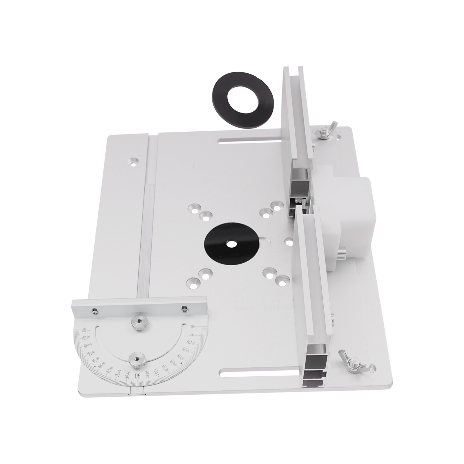 Frästisch-Einlegeplatte, Klappplatte für Holzgravurmaschine (Silber) Frästisch-Einlegeplatte, Klappplatte für Holzgravurmaschine (Silber)