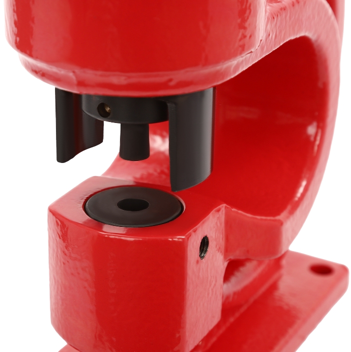 CH-60 Hydraulische Stanzpresse, Einzelölrücklauf-Design, 4 Matrizen, rot CH-60 Hydraulische Stanzpresse, Einzelölrücklauf-Design, 4 Matrizen, rot