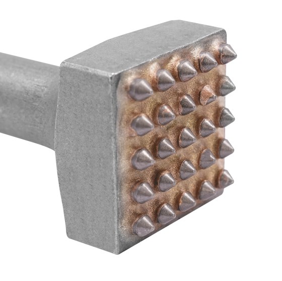 25 Zähne Vierkantkopf-Hartmetallbuchsenwerkzeug, Vierkantkopf-Legierungsmeißelhammer für Platten 25 Zähne Vierkantkopf-Hartmetallbuchsenwerkzeug, Vierkantkopf-Legierungsmeißelhammer für Platten