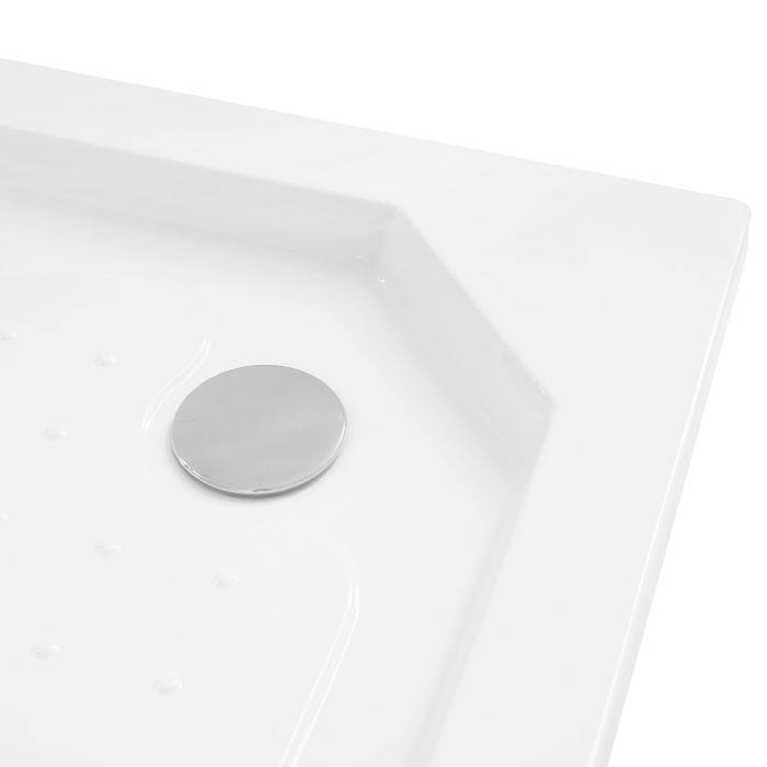 Shower Base Basin, White Bathroom Shower Tray, Shower Base, 85x85x14cm - Square