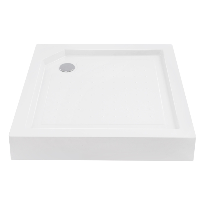 Shower Base Basin, White Bathroom Shower Tray, Shower Base, 85x85x14cm - Square